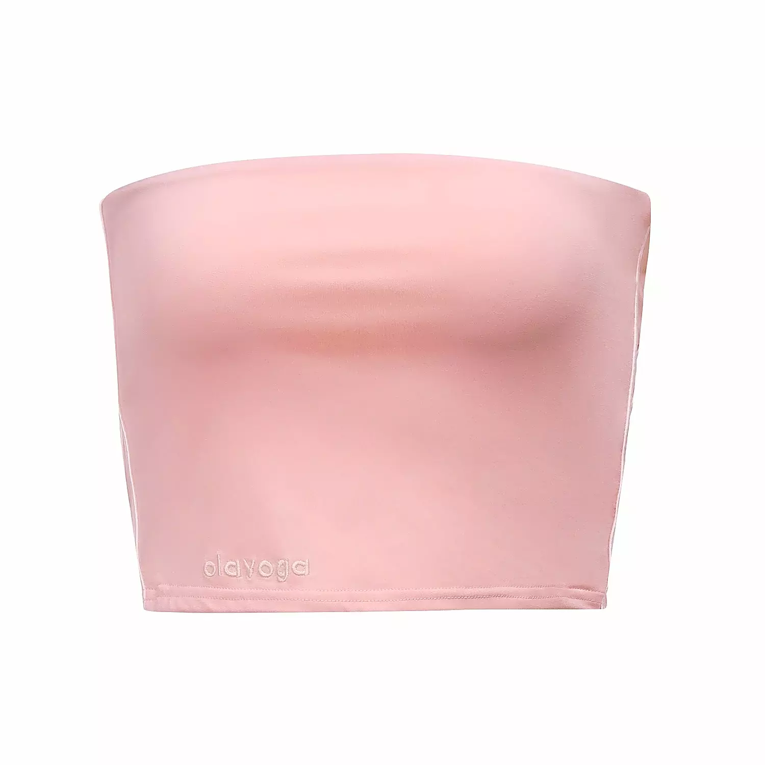 Top damski bandeau OLAVOGA LEYA - Pudrowy róż