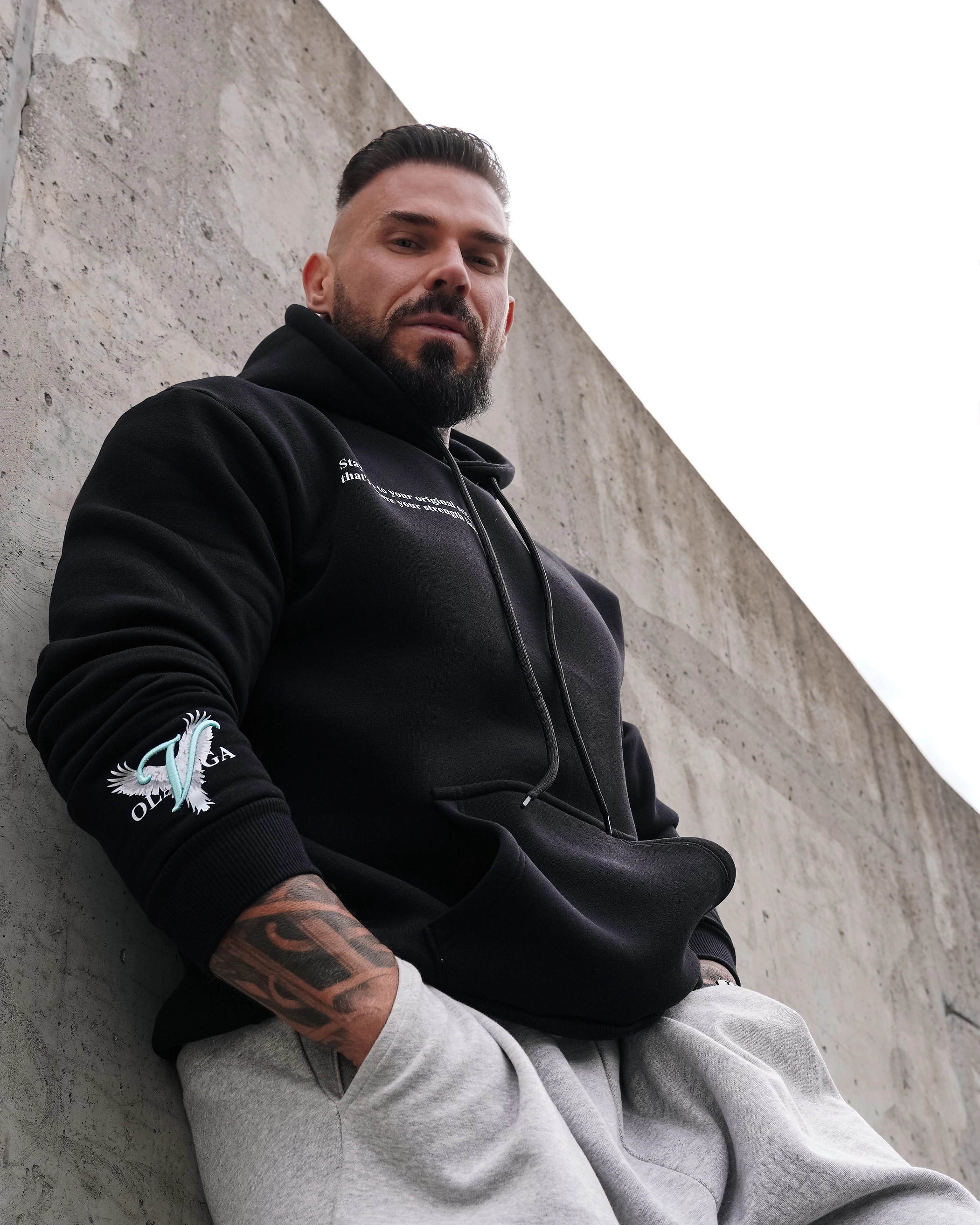 Bluza męska O'la Voga Men EAGLE - Czarny