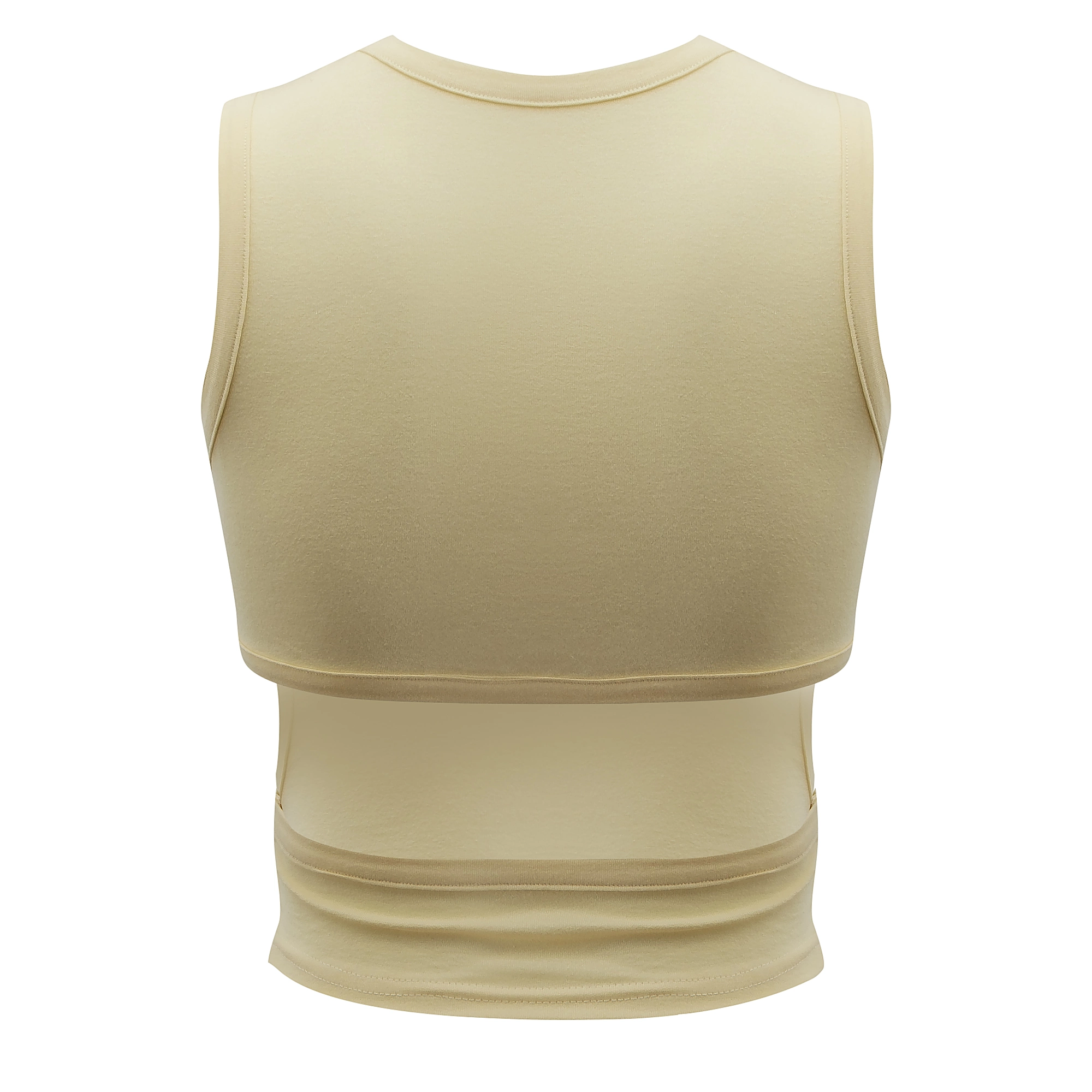 Top damski slim fit OLAVOGA DAYBREAK - Żółty