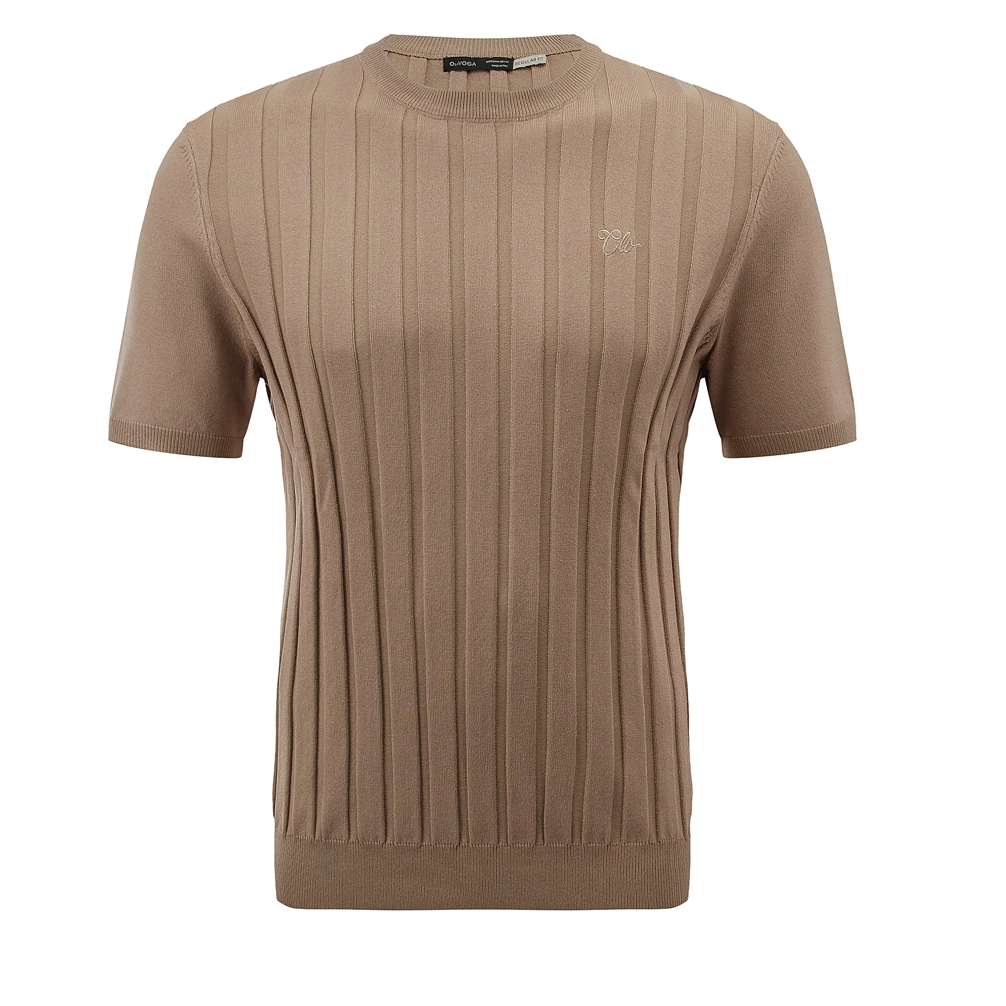 T-shirt męski OLAVOGA Men XAE - Camel
