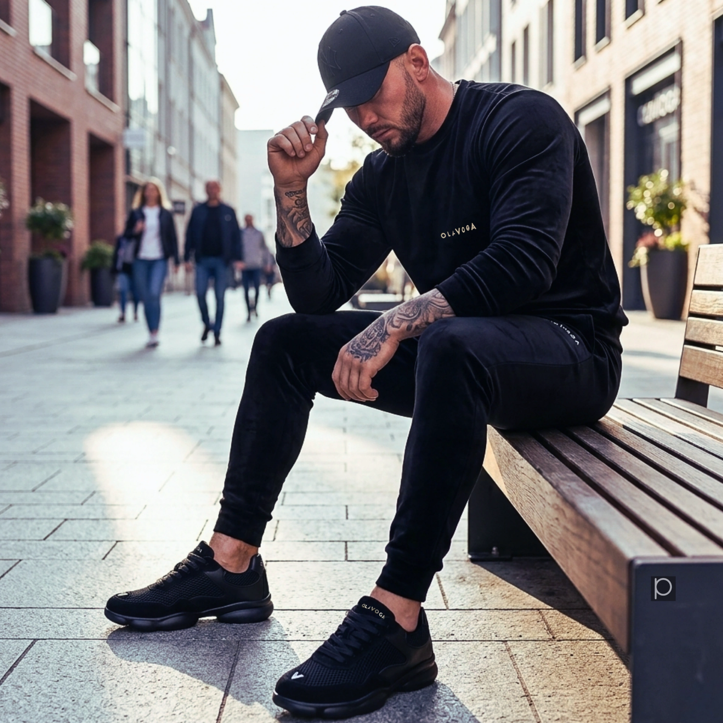 Buty męskie OLAVOGA Men ROBSON - Czarny