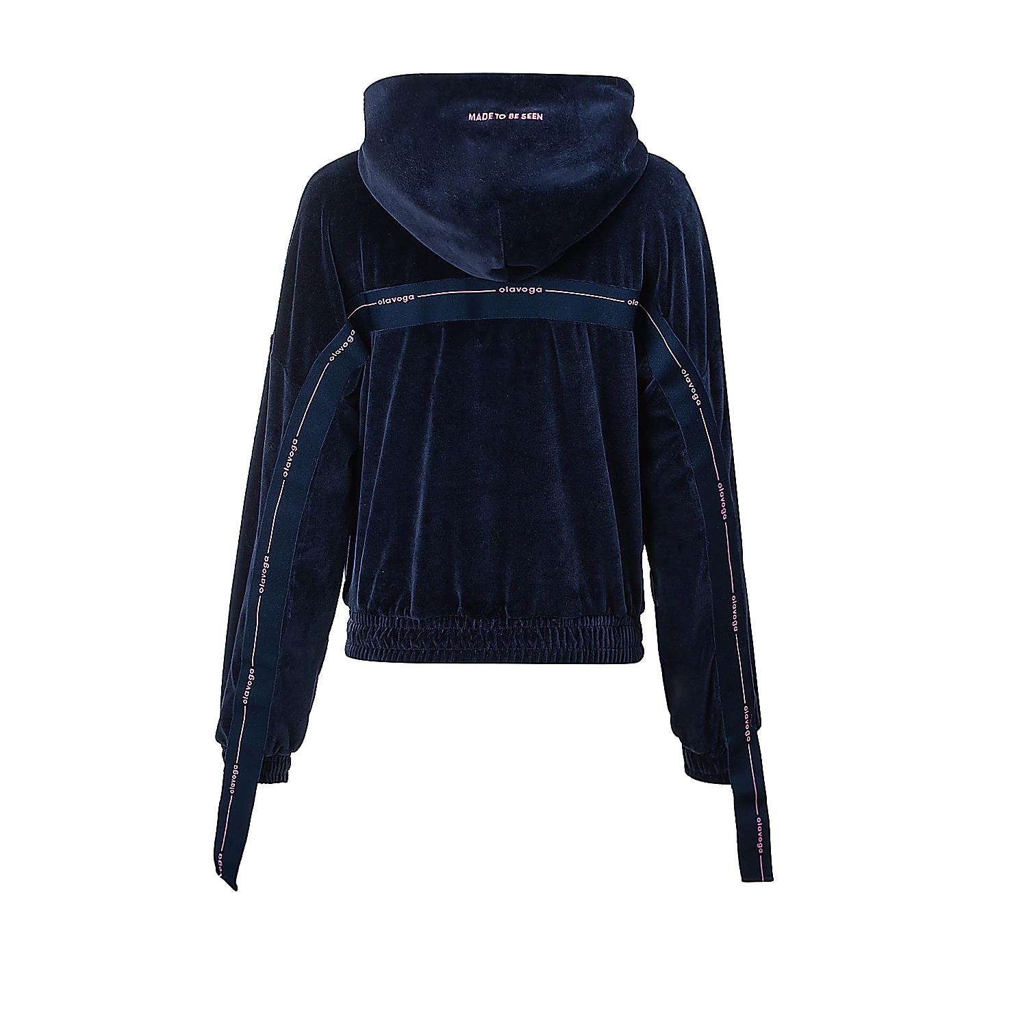 Damenset aus Velours OLAVOGA SMOOVE - Marineblau