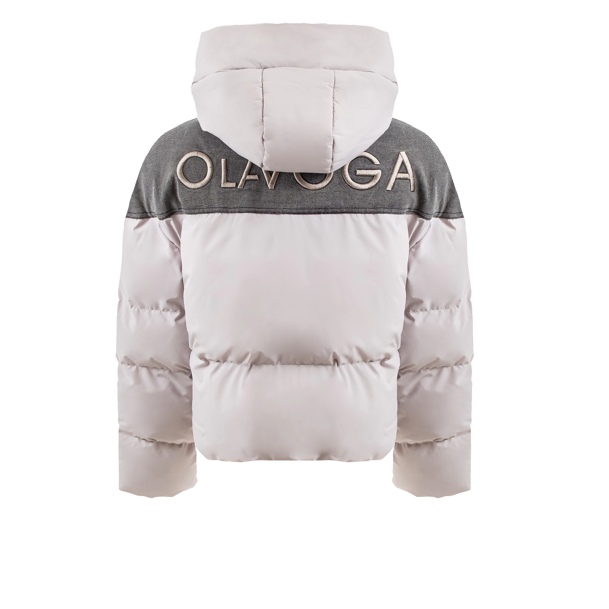 OLAVOGA MALGOR – Beige: Gesteppte Damenjacke mit Kapuze
