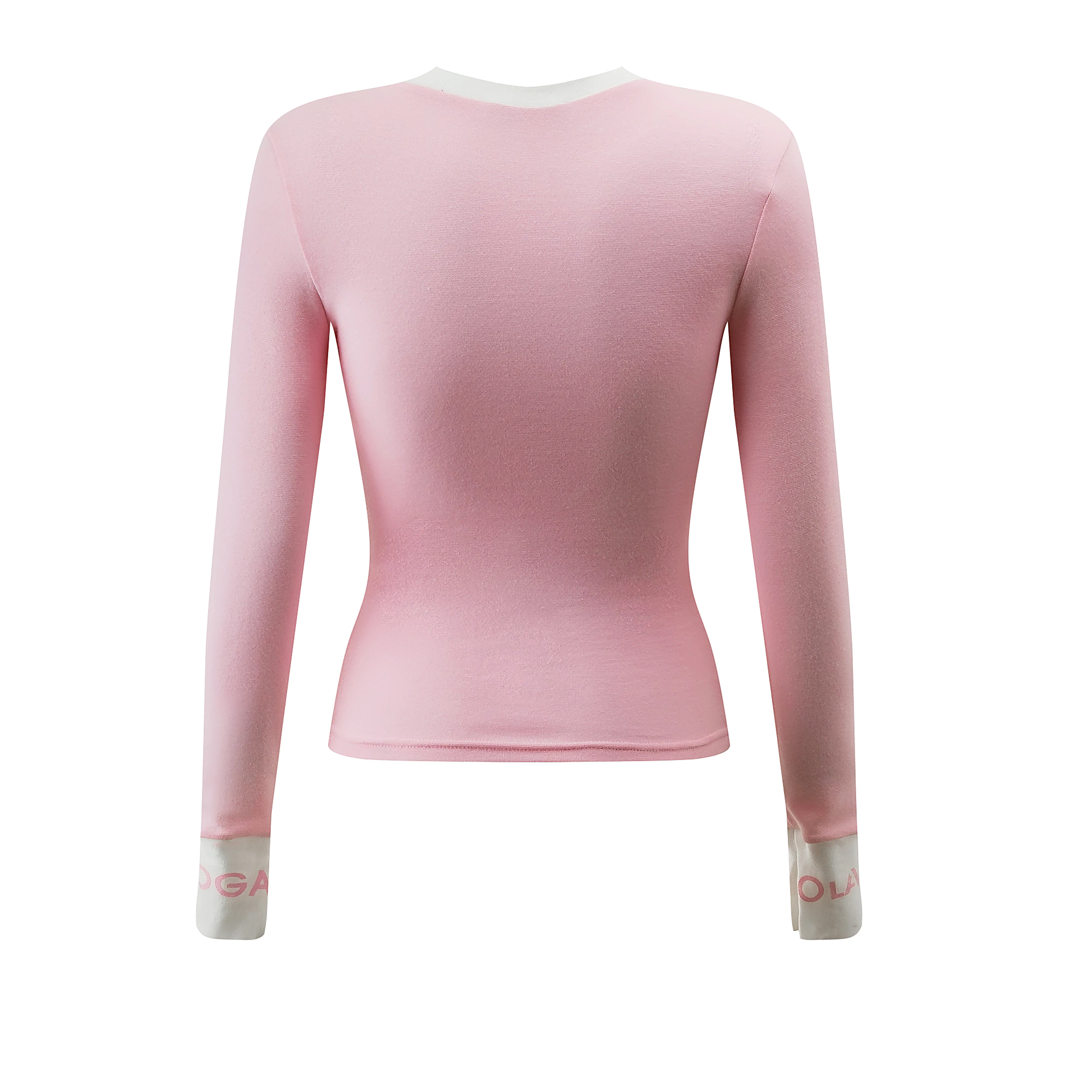 Damenbluse OLAVOGA ELISEA - Rosa + écru