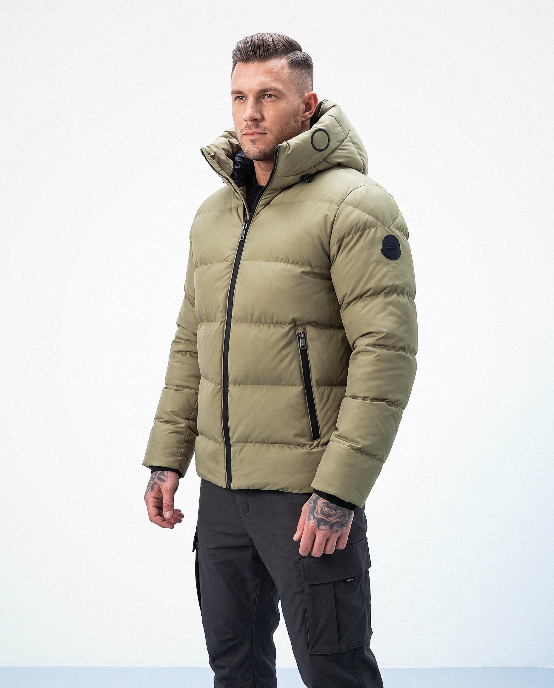 OLAVOGA Männer SPARKNOING Daunenjacke - Khaki