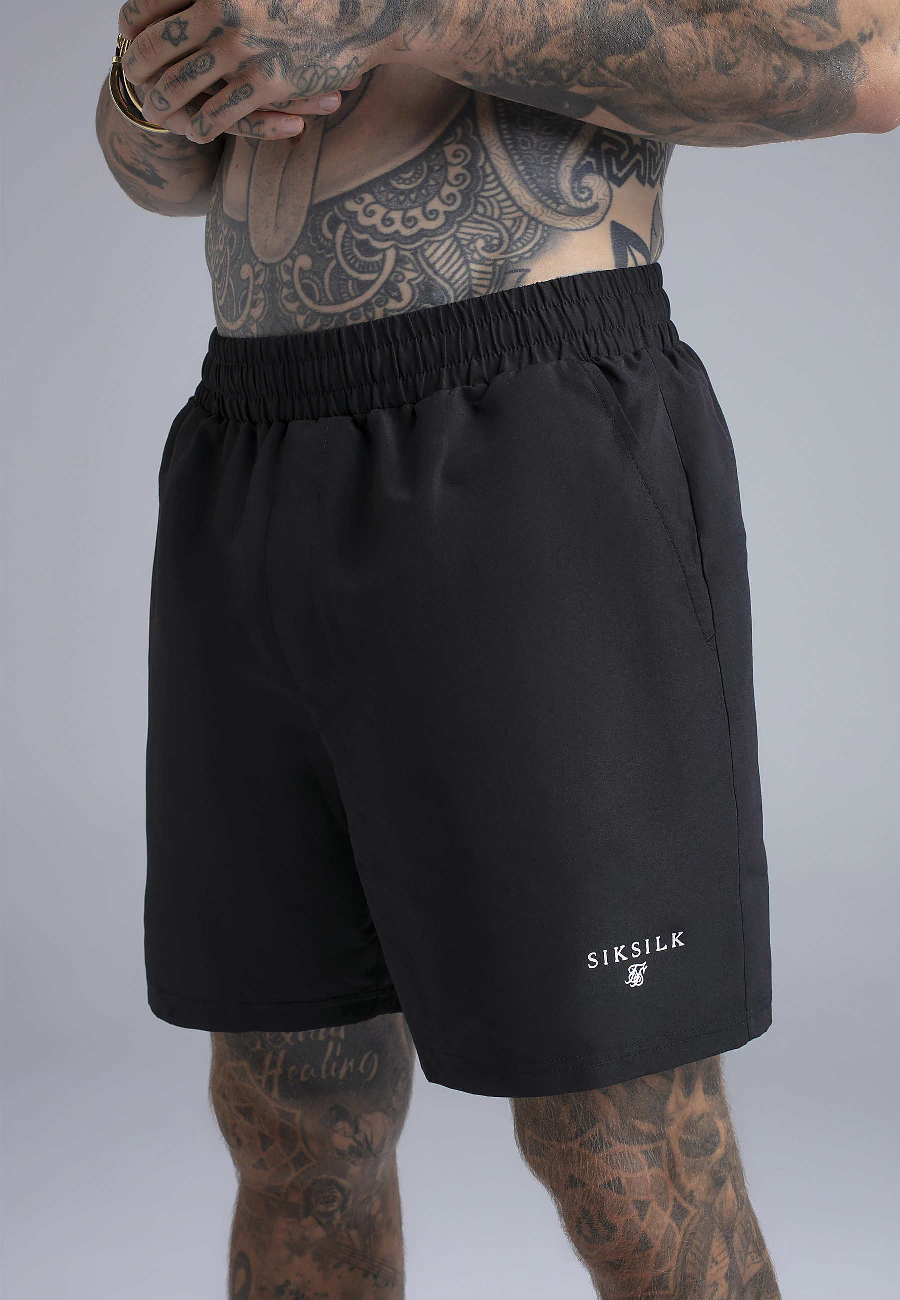 2pak SIKSILK swim shorts 28377 - Black + Beige