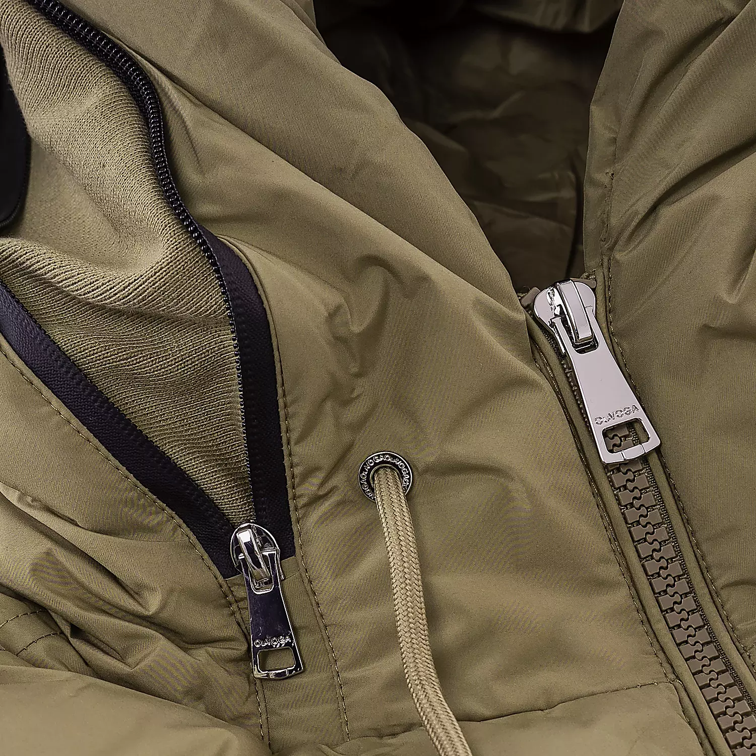 OLAVOGA Pánské TAER prošívané bez rukávů - Khaki