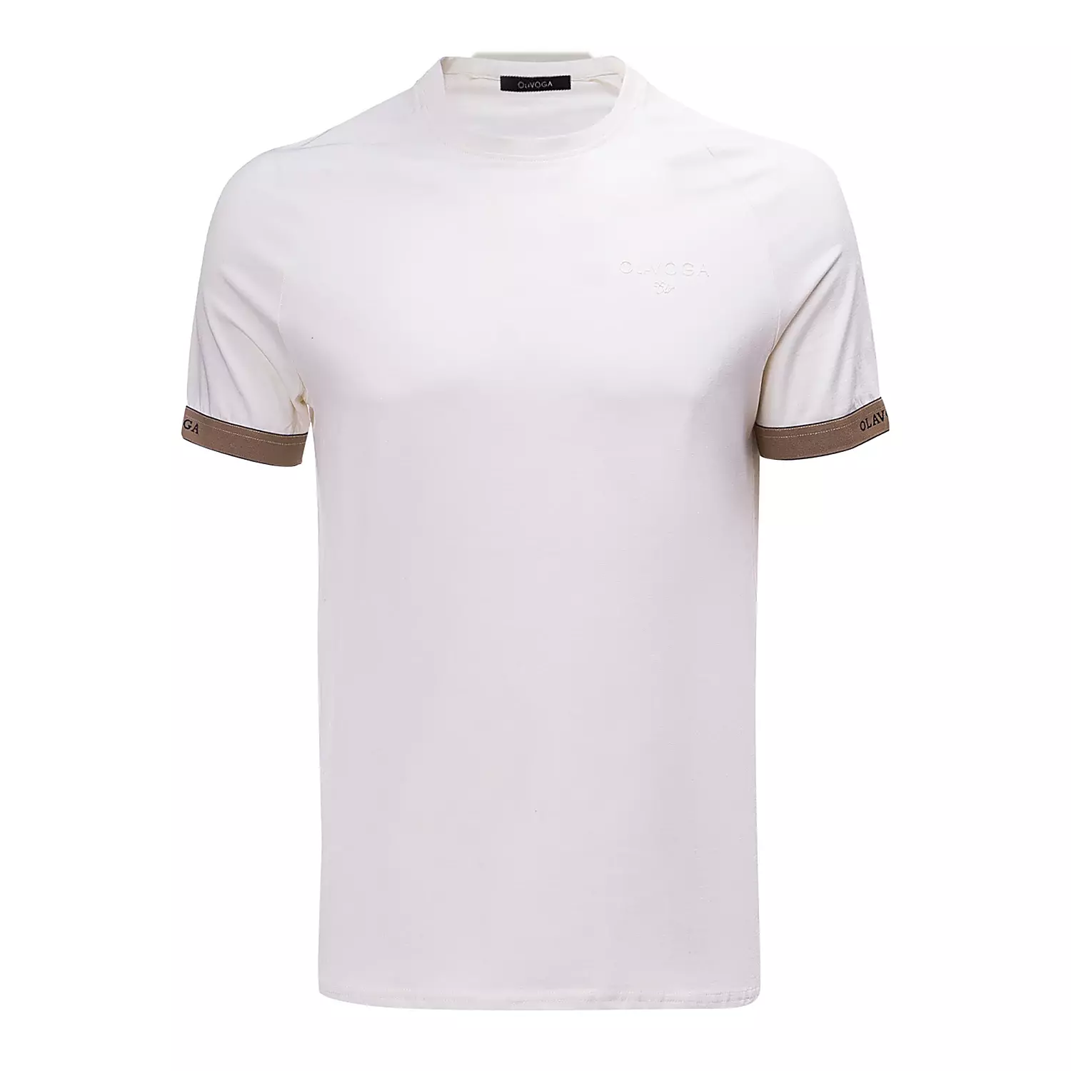 OLAVOGA Herren RAYSIER klassisches T-shirt - Ecru
