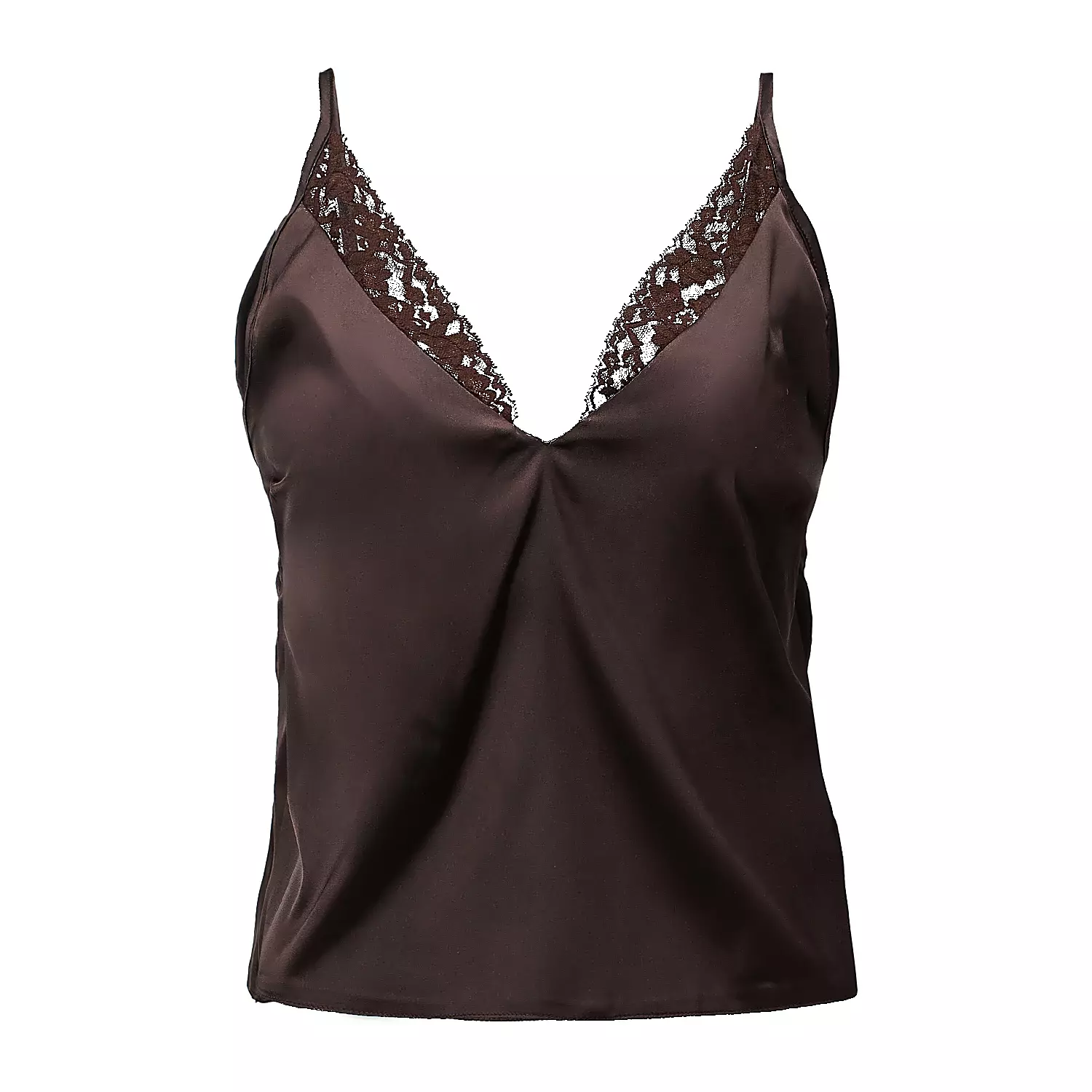OLAVOGA DESIRE Damen-Pyjama aus Satin - Braun