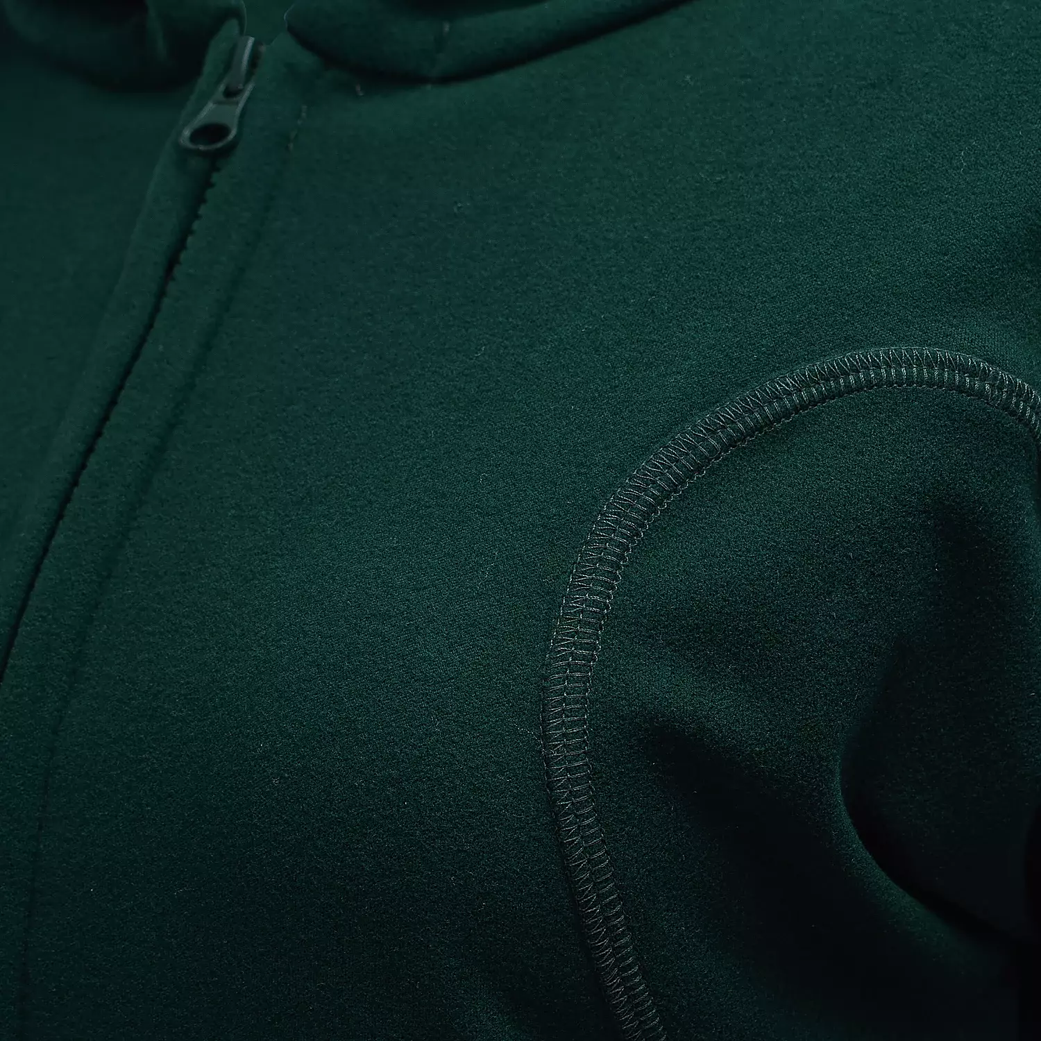 OLAVOGA EMERA Damen-Kapuzenpullover - Dunkelgrün