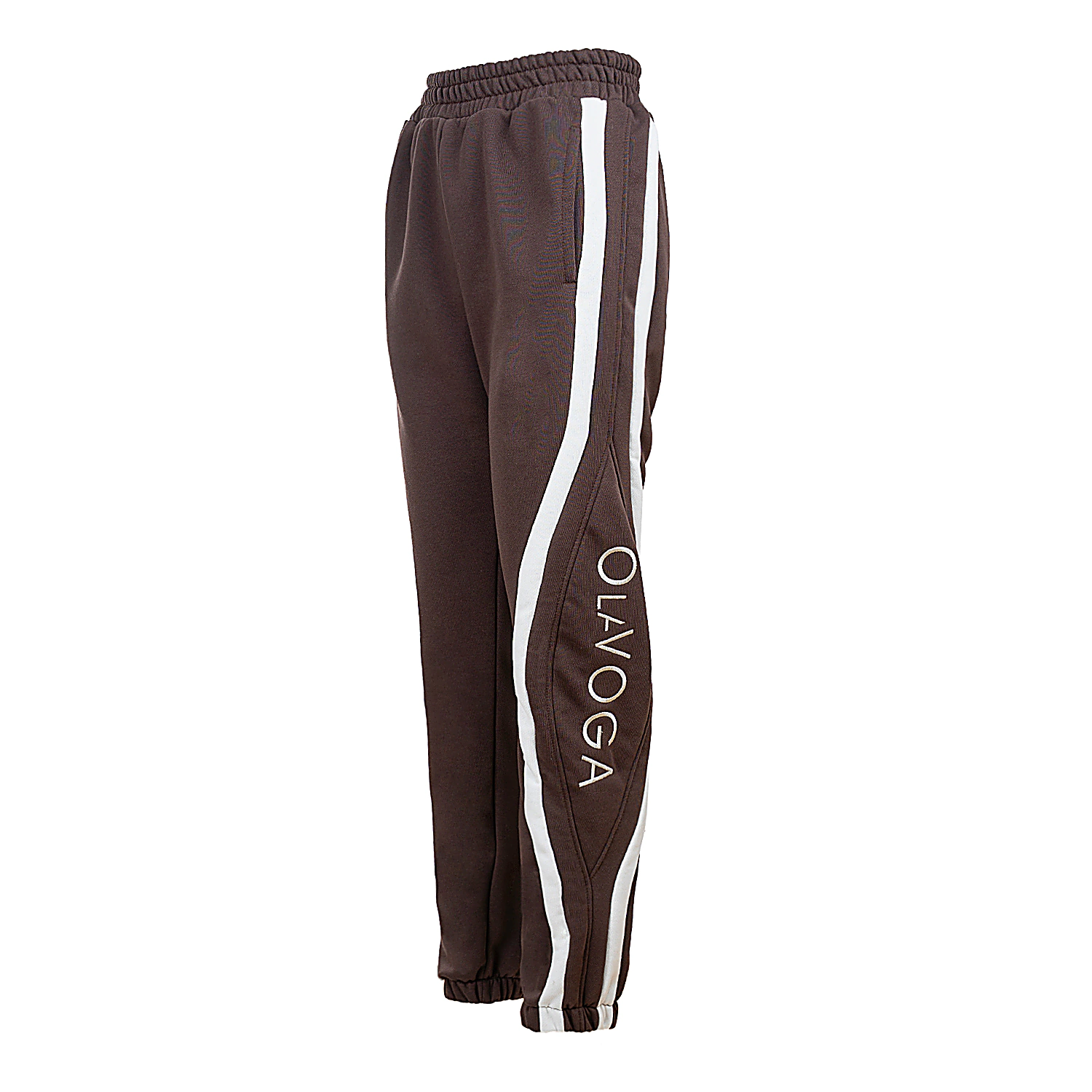 OLAVOGA FIKOR Damenhose mit Paspel - Braun