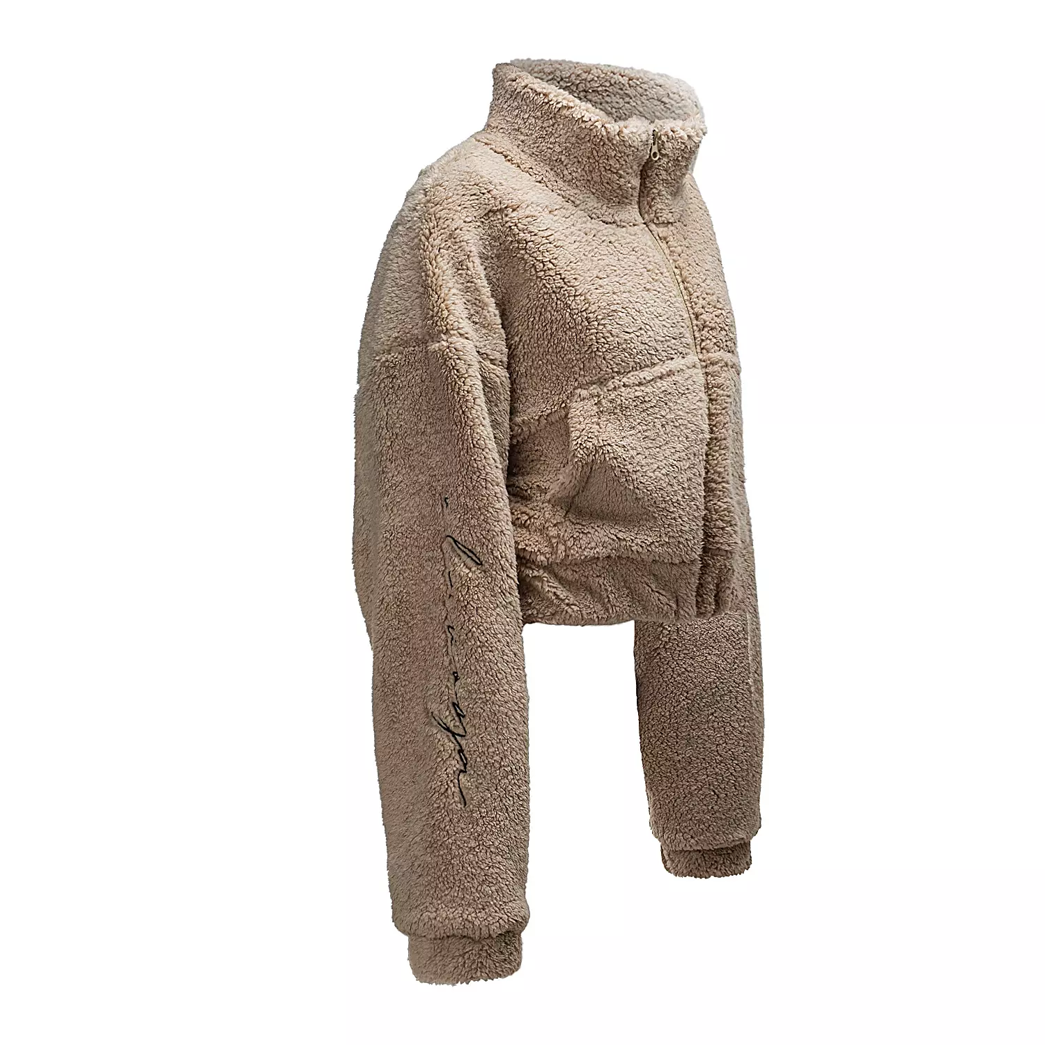 OLAVOGA TEDI Damen-Teddy Sweatshirt - Beige