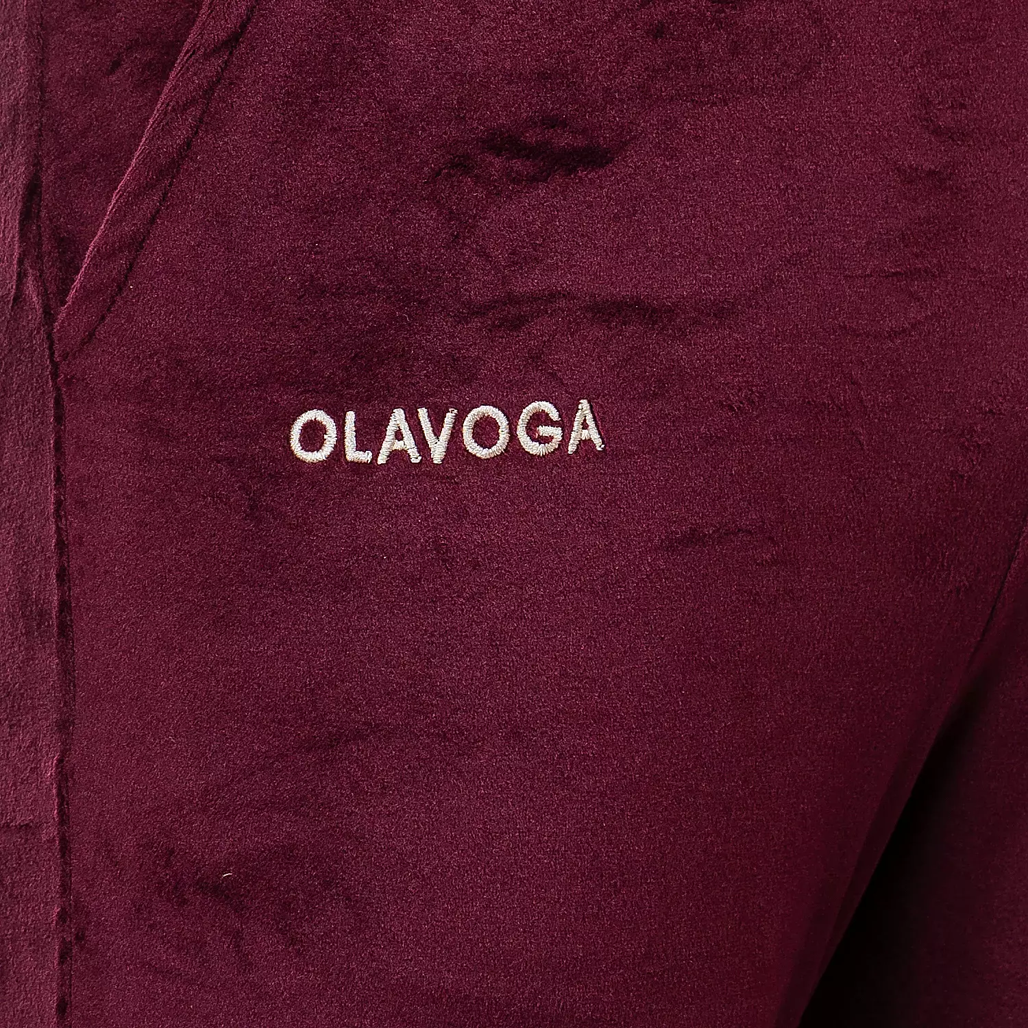 Ladies' velour set OLAVOGA VELVET ASH MEN - Maroon