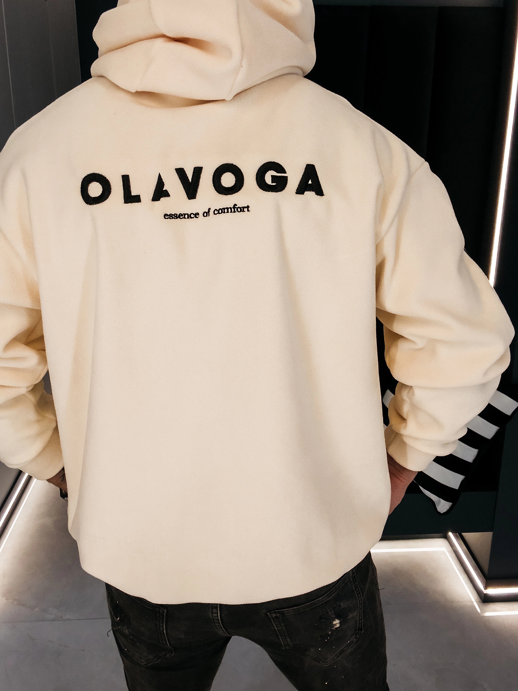 Bluza męska OLAVOGA Men PLUME - Kokosowy