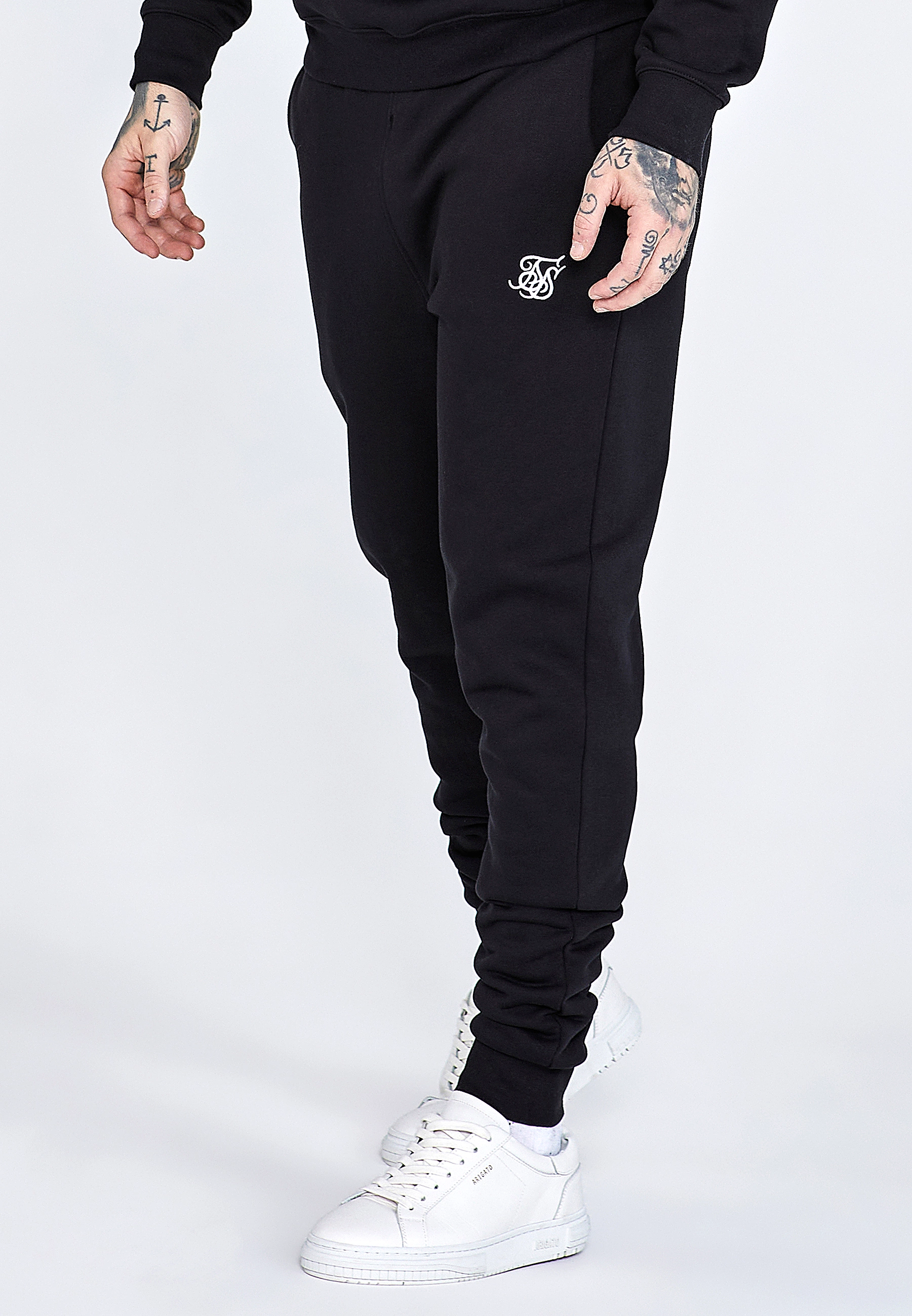 Komplet męski dresowy SIKSILK 28539 - Czarny