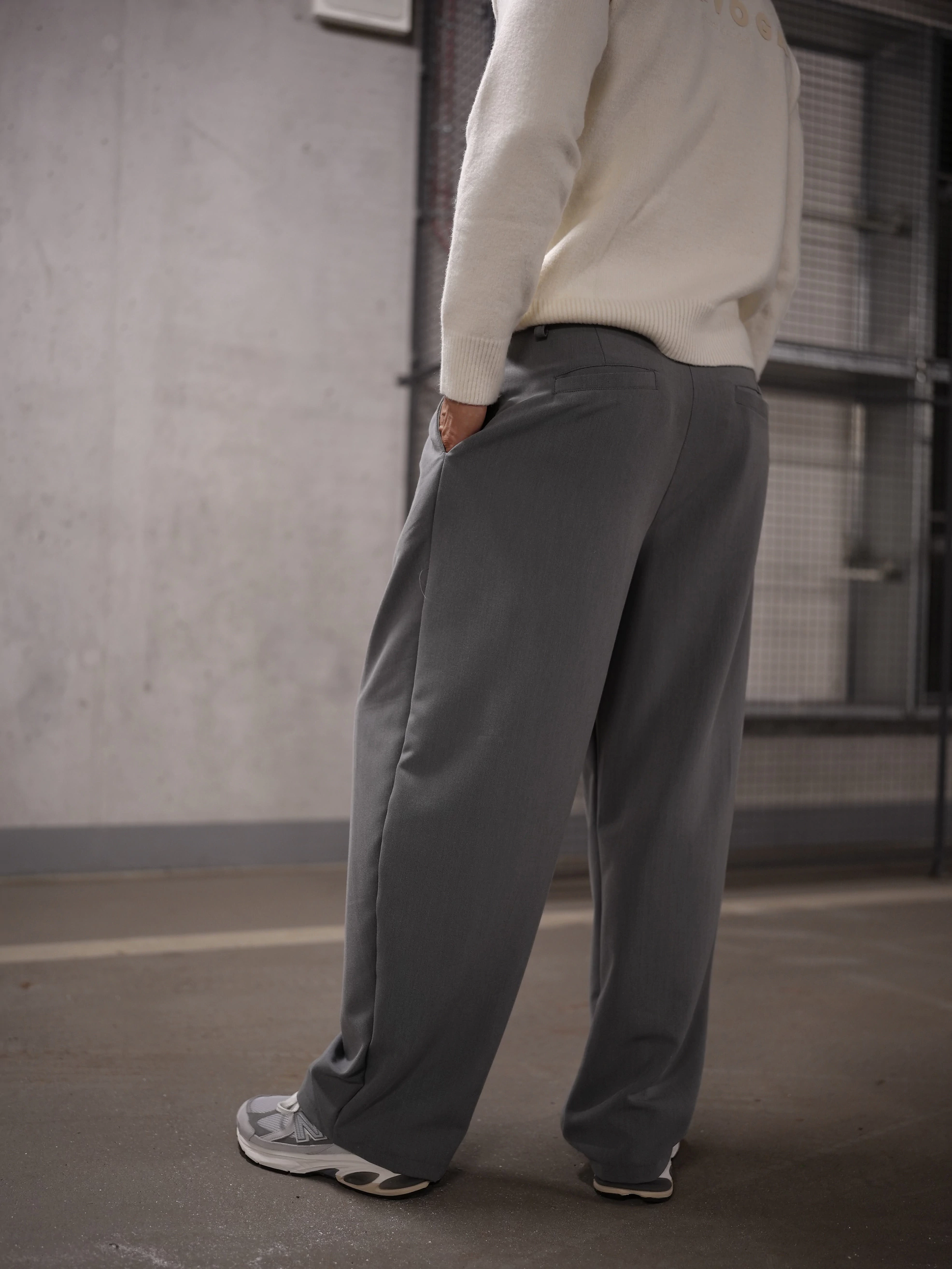 Spodnie męskie smart casual OLAVOGA Men ADJUST - Szary