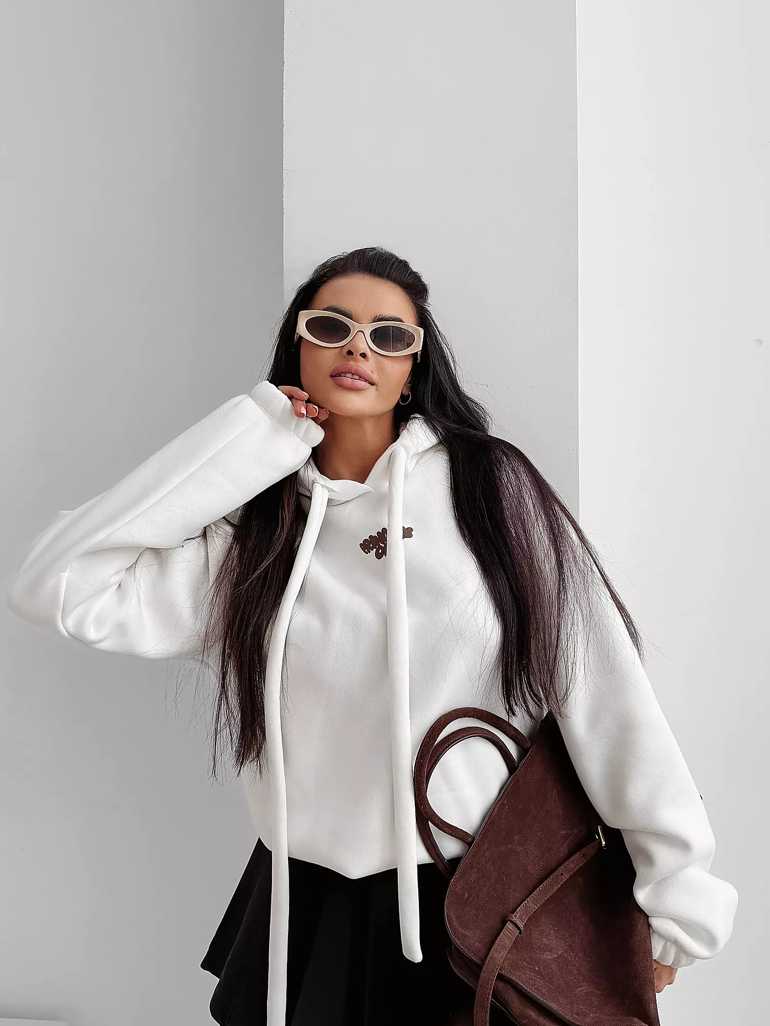 OLAVOGA FROST LAYER dámská mikina oversize - Écru