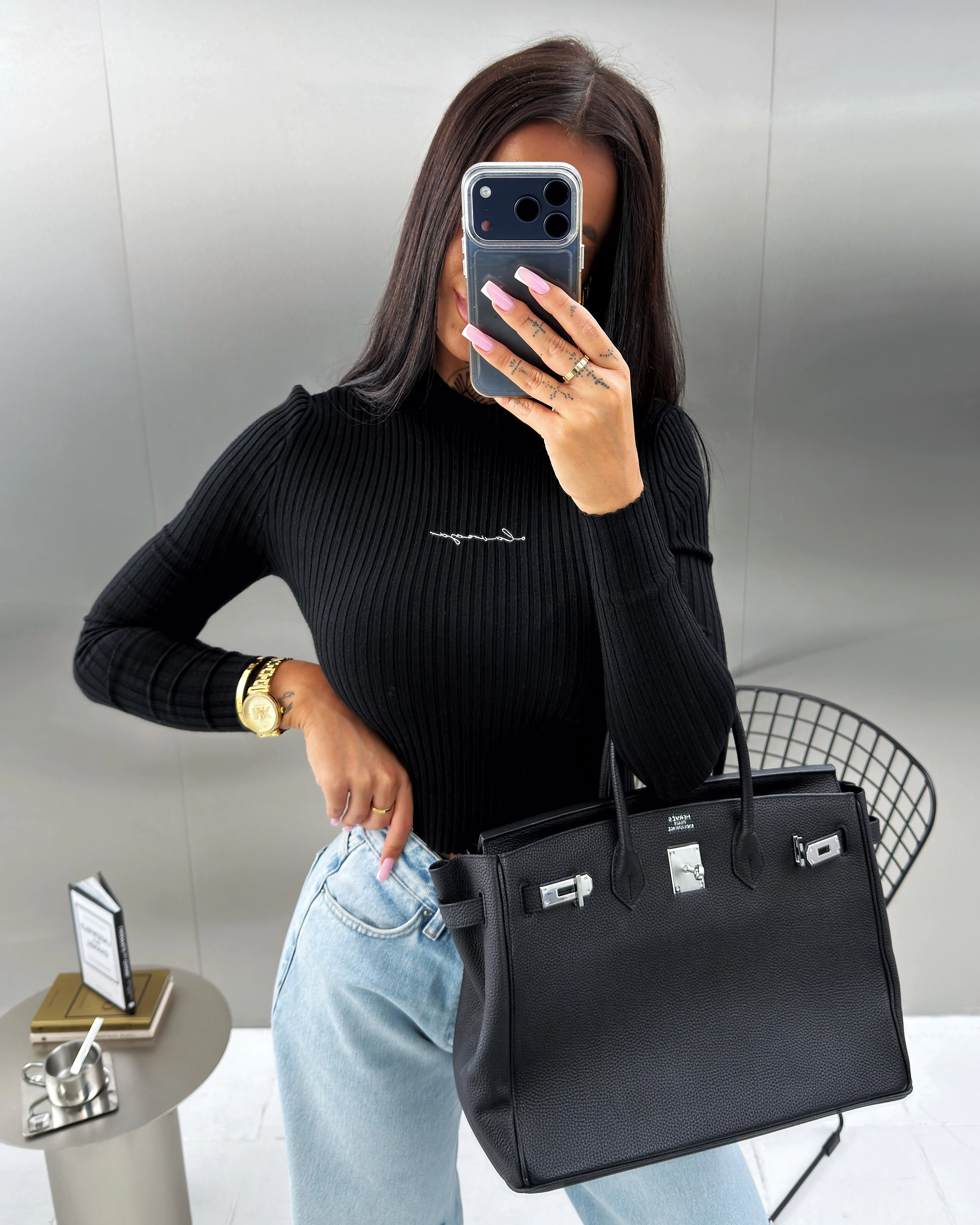 OLAVOGA FIORDLA Women's Jumper – Black