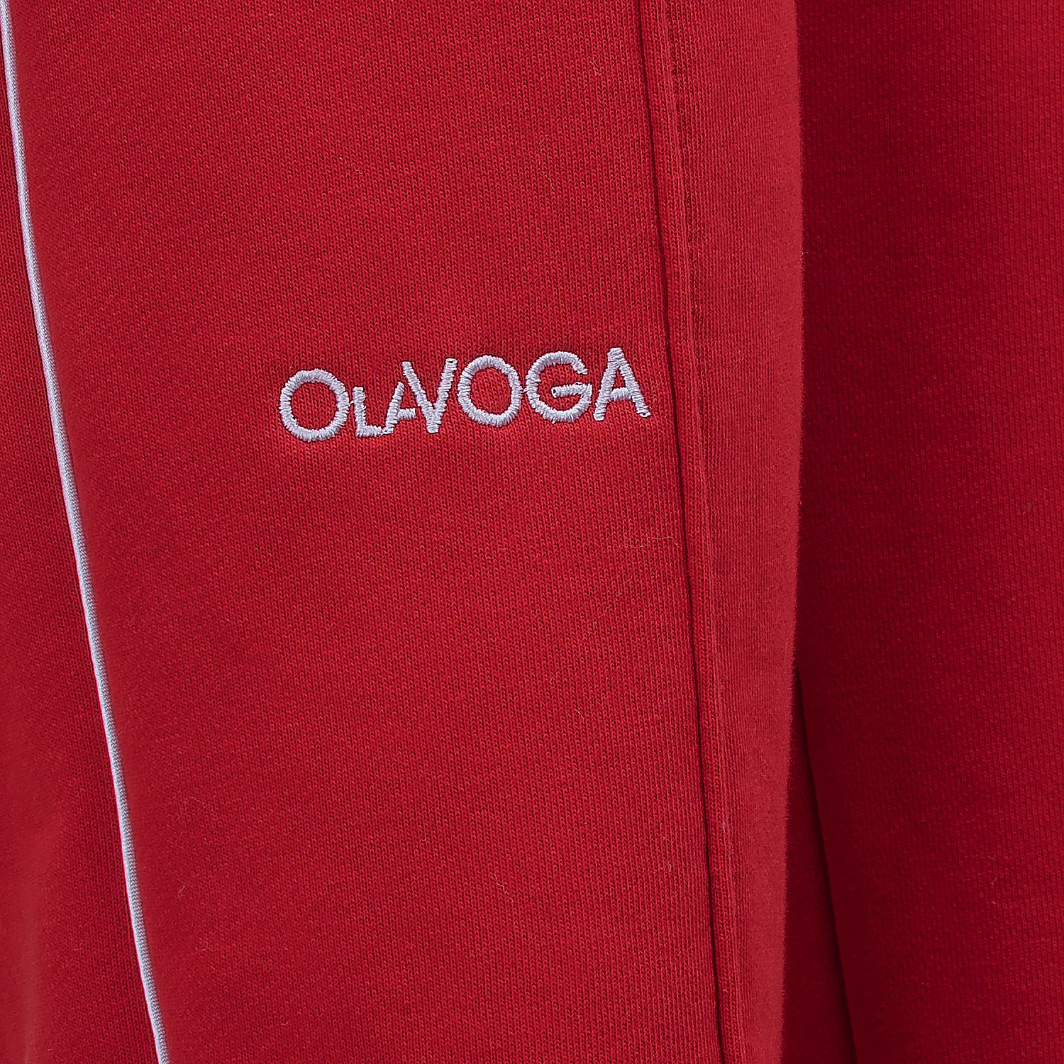 OLAVOGA FINIRE women's trousers with piping - Red