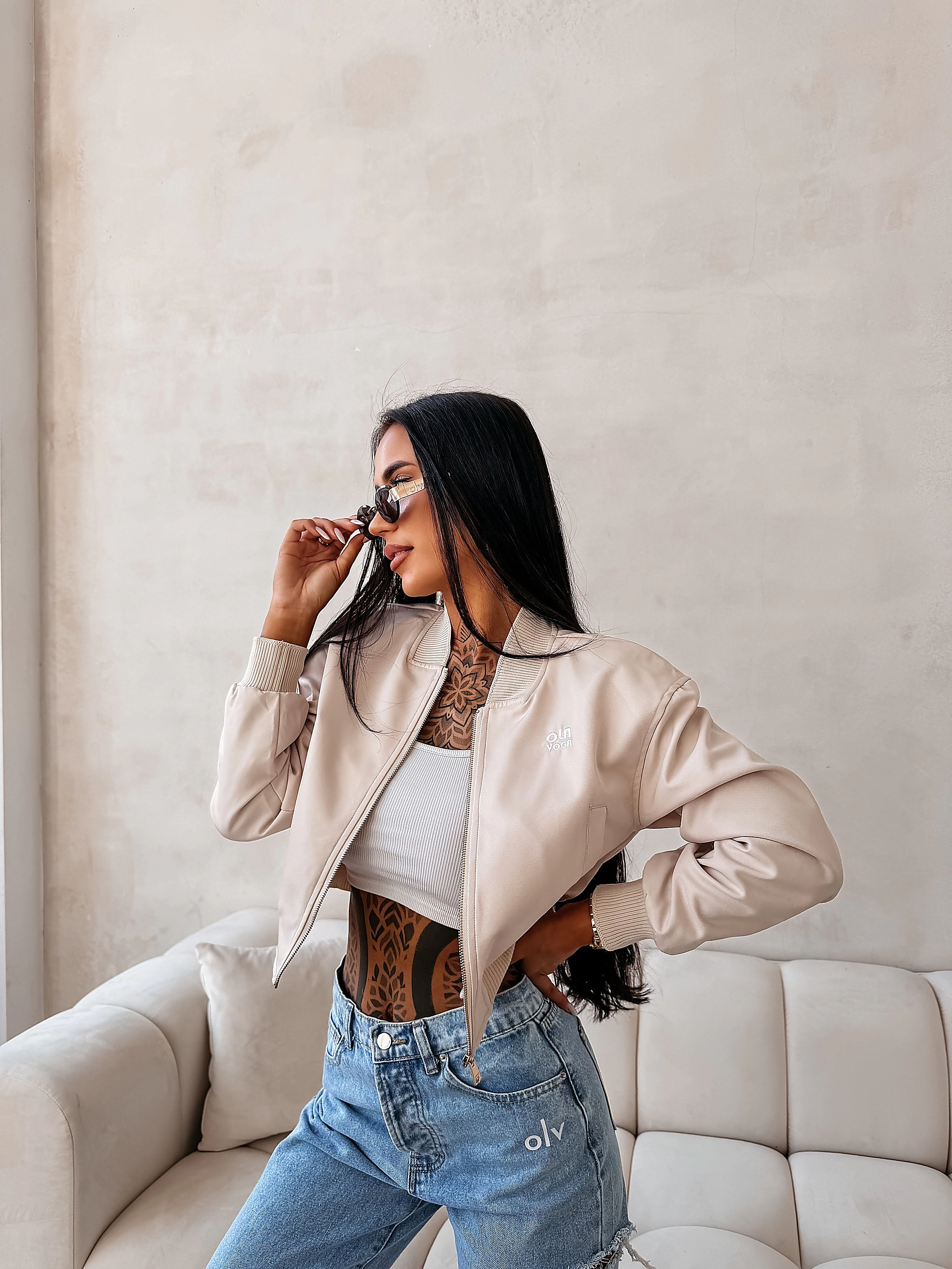 OLAVOGA MASTI Bomberjacke - Beige