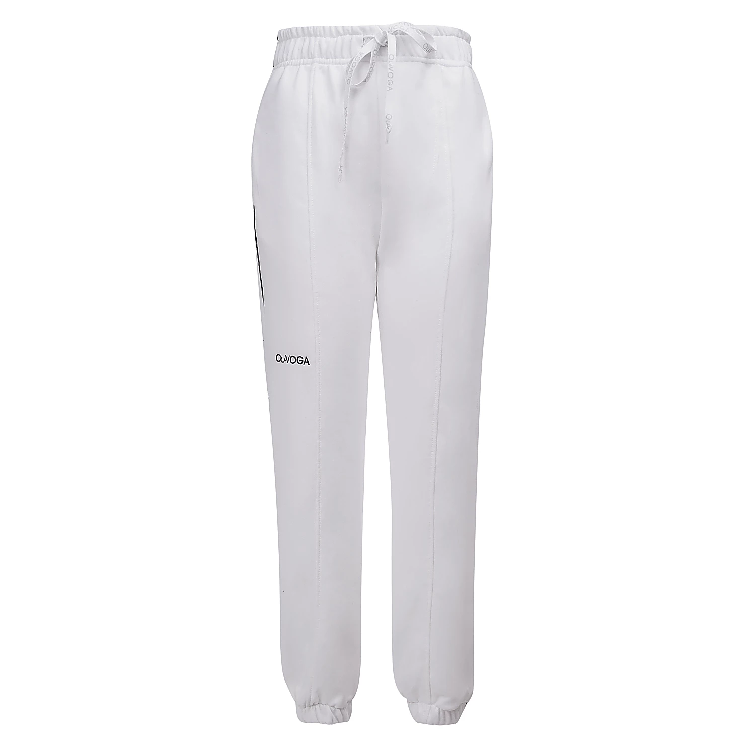 OLAVOGA FINIRE women's trousers with piping - Écru