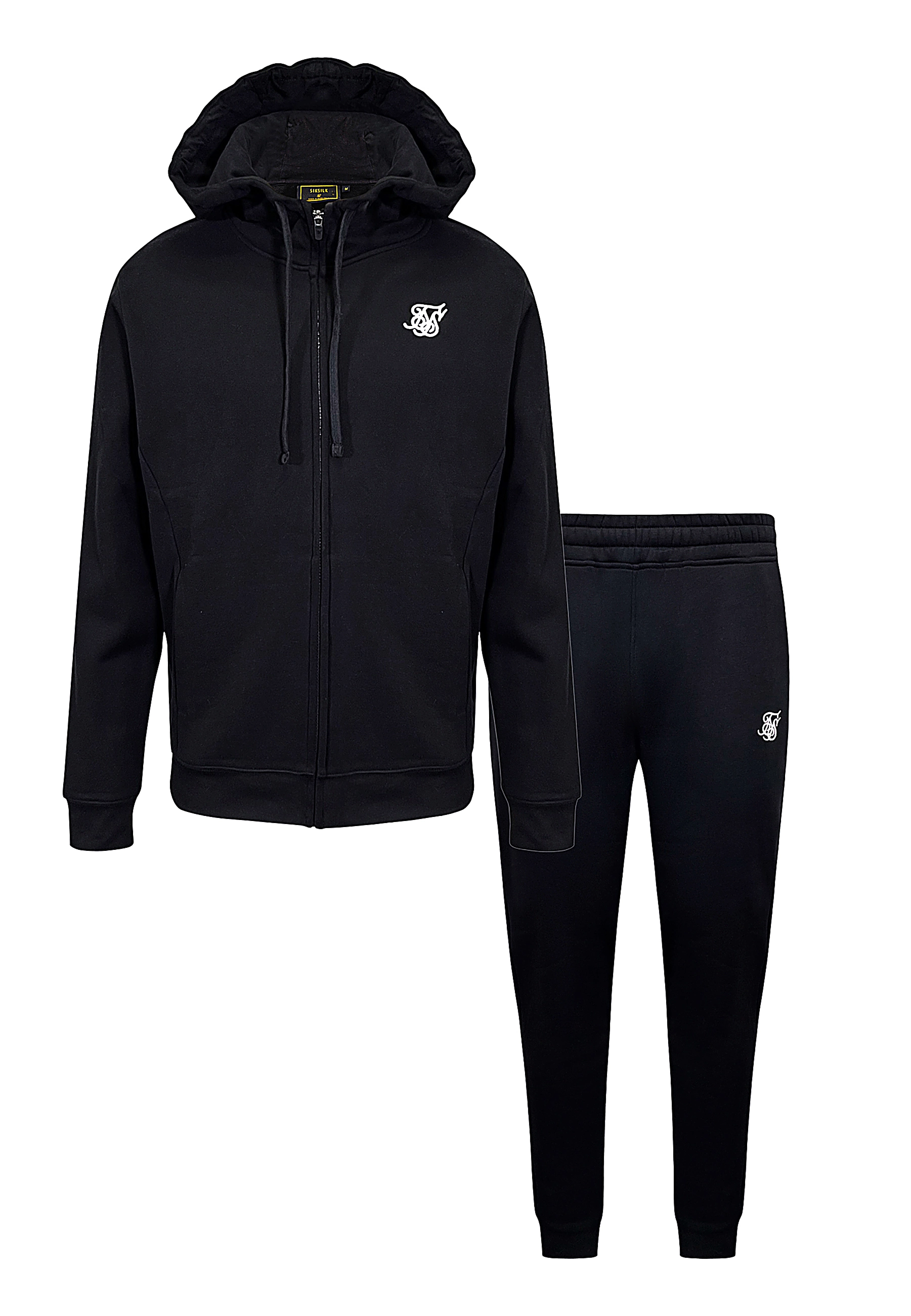 Komplet męski dresowy SIKSILK 28539 - Czarny