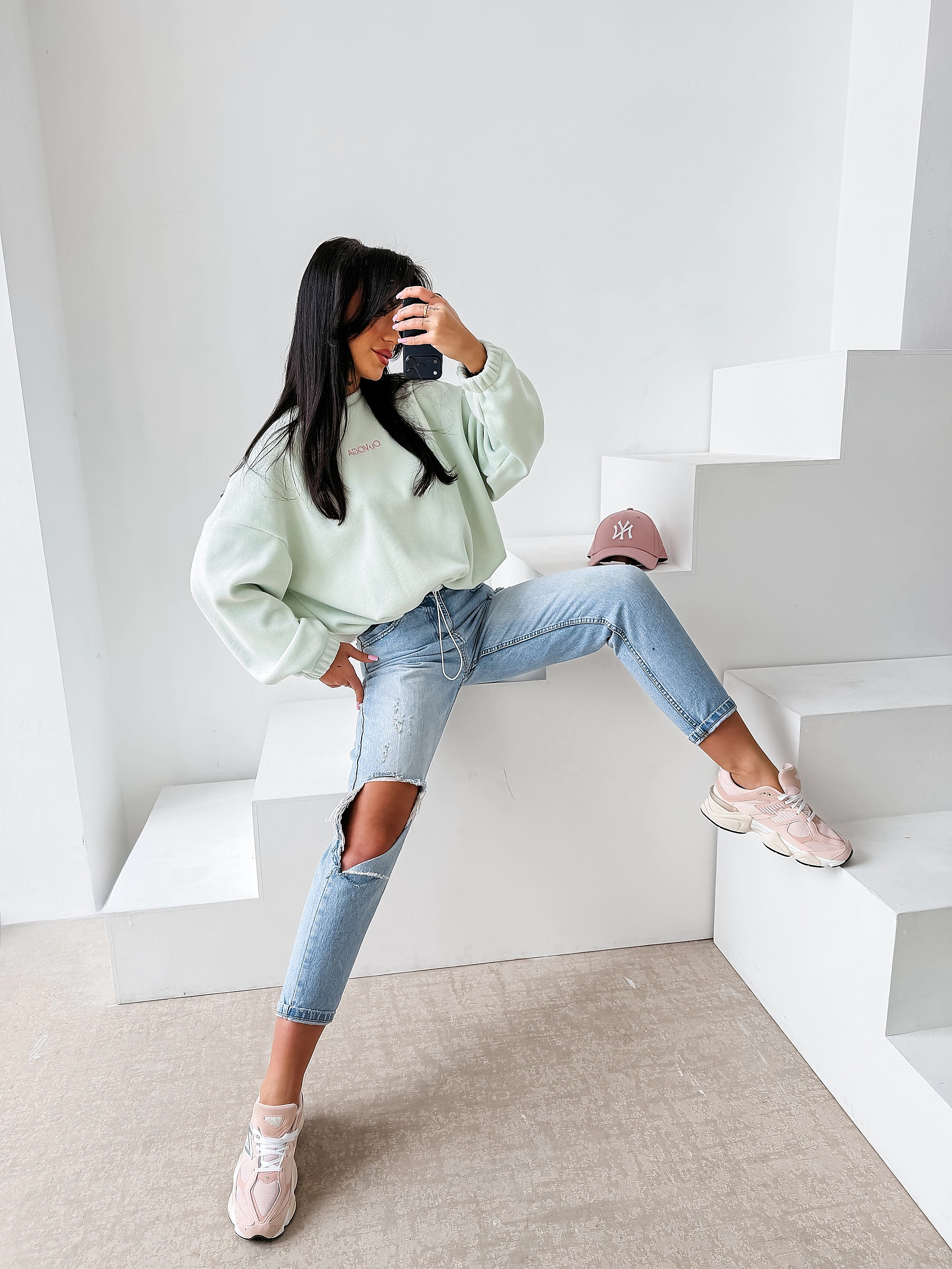 Damen Sweatshirt OLAVOGA ELENA - Mint