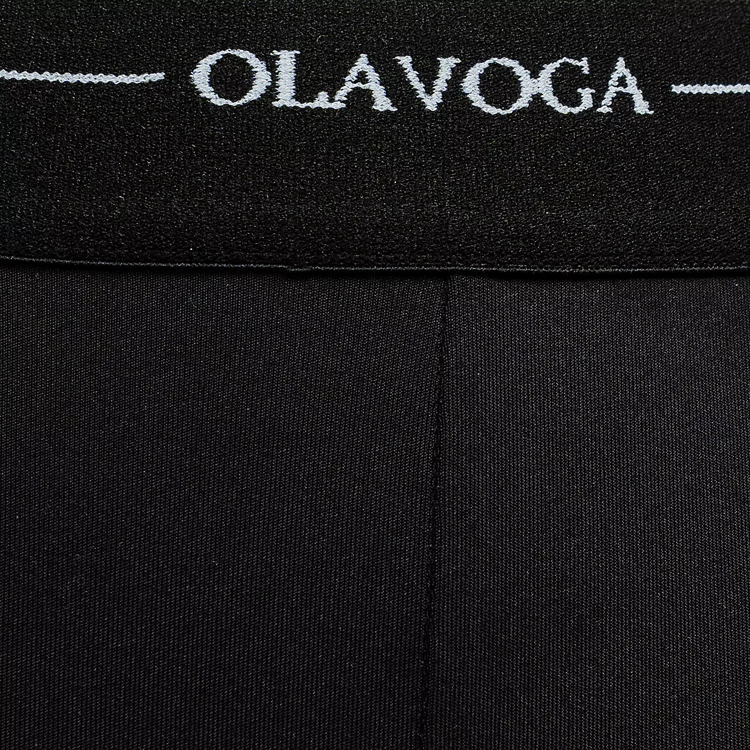 Legginsy damskie z logowaną gumą OLAVOGA LUNARI - Czarny