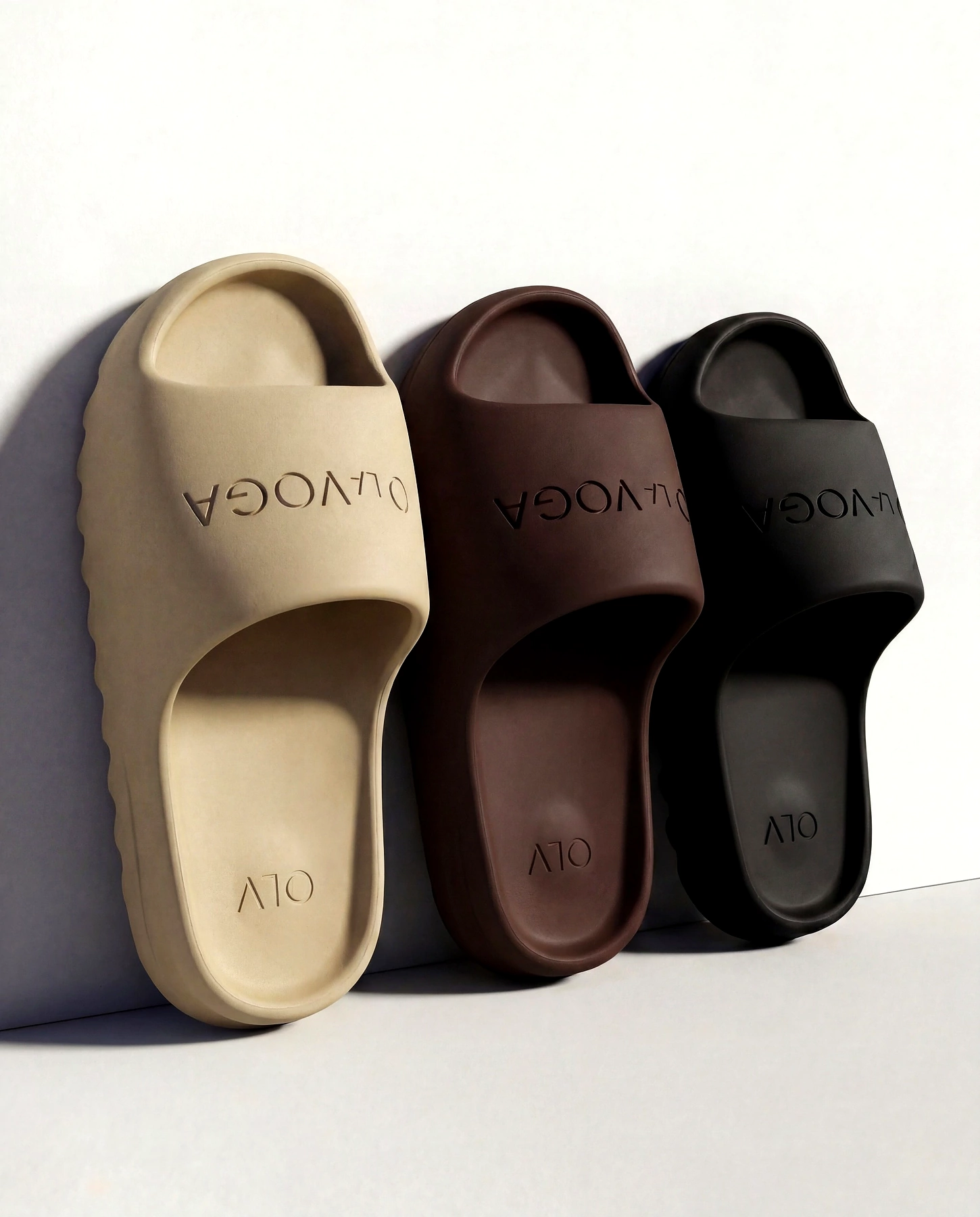 OLAVOGA Pánské žabky SLIP Pánské žabky - Beige
