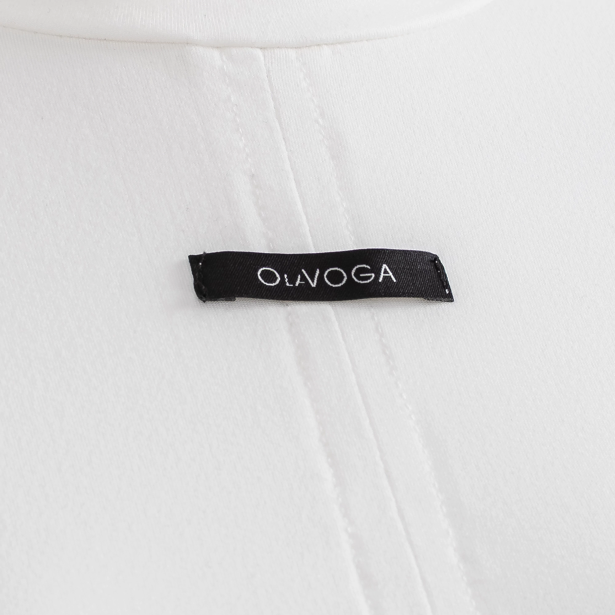 Damenbluse mit Rüschen OLAVOGA WASH – Écru