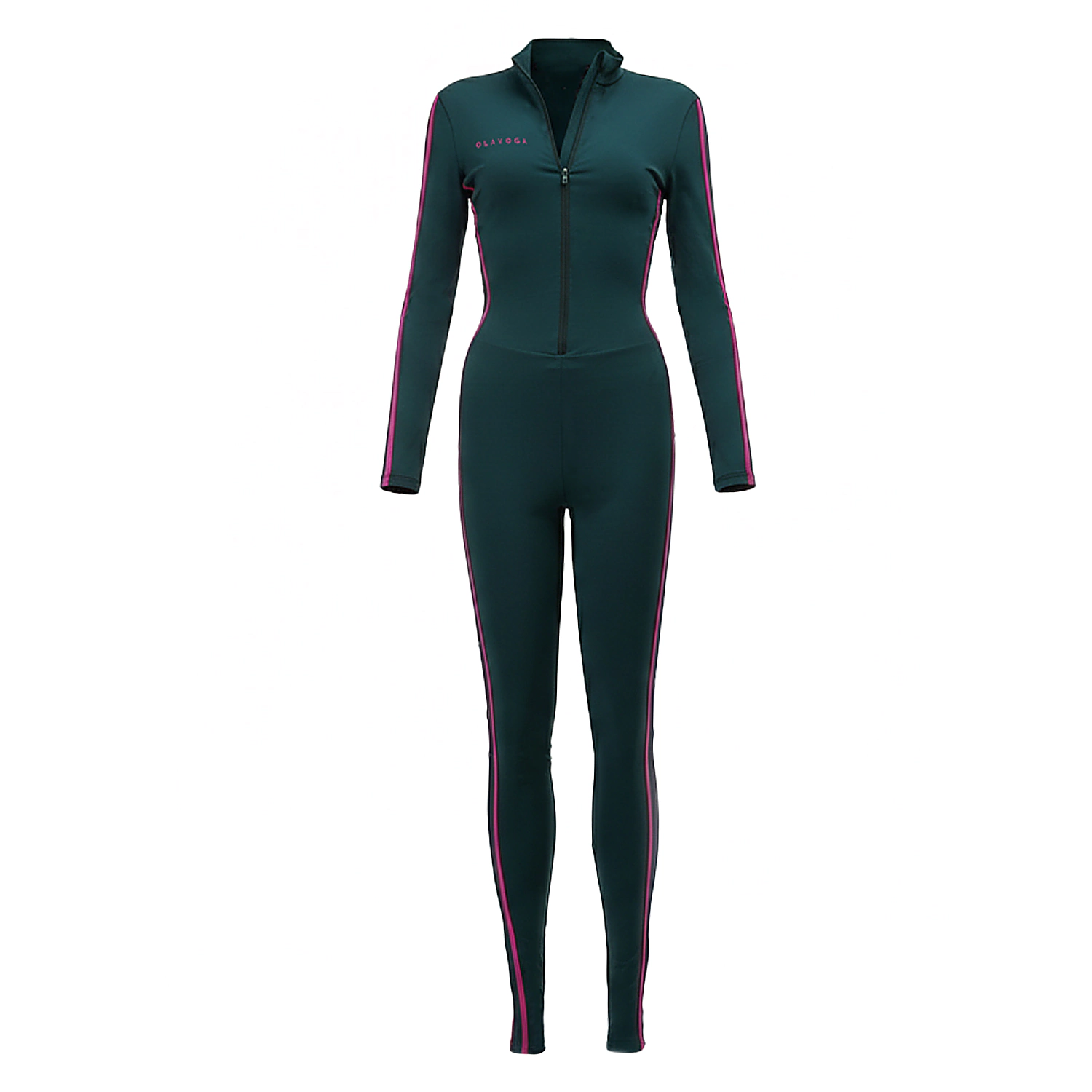 OLAVOGA NATIA women's leopard jumpsuit - Dark green