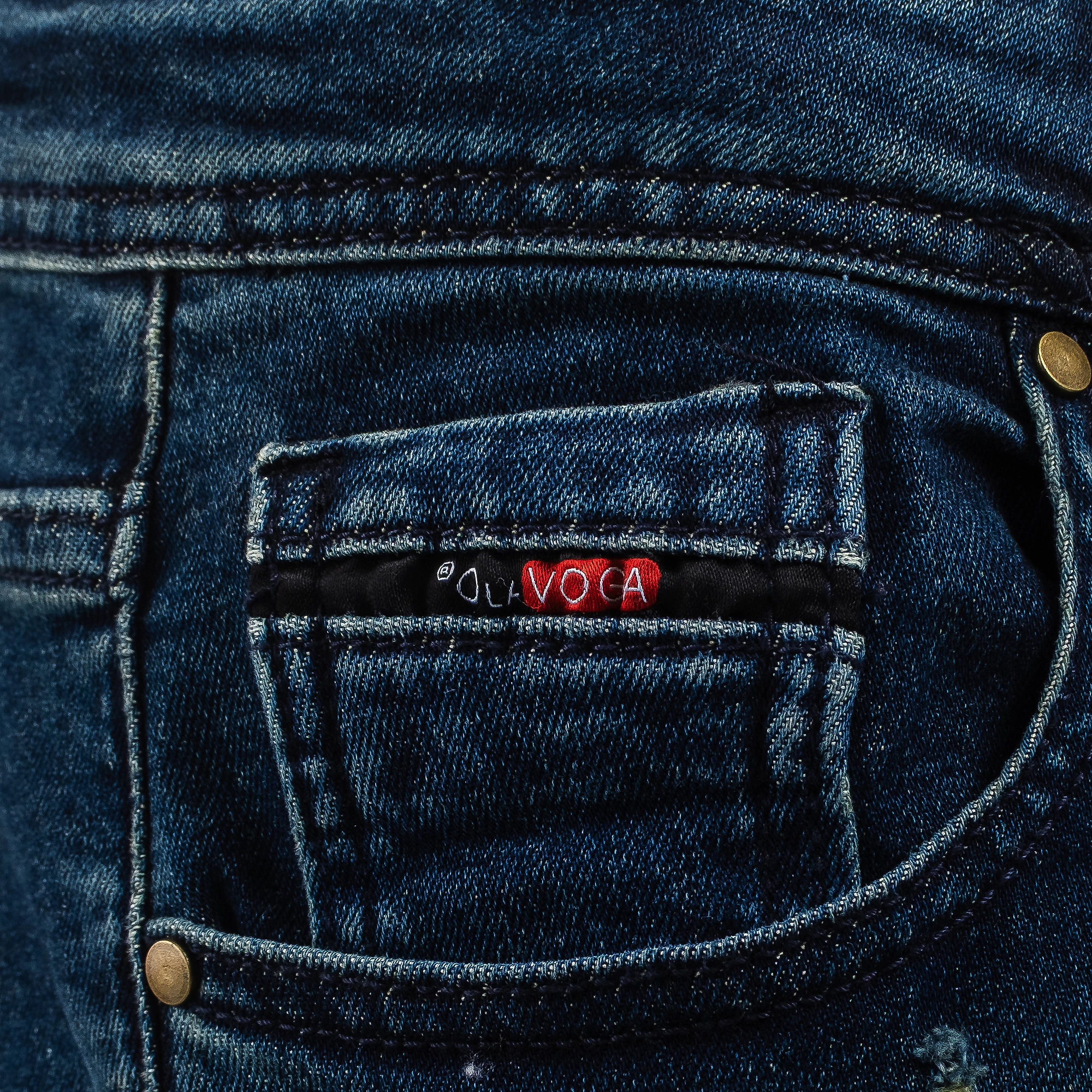 Herren-Denimhose OLAVOGA Men CORE - Blau