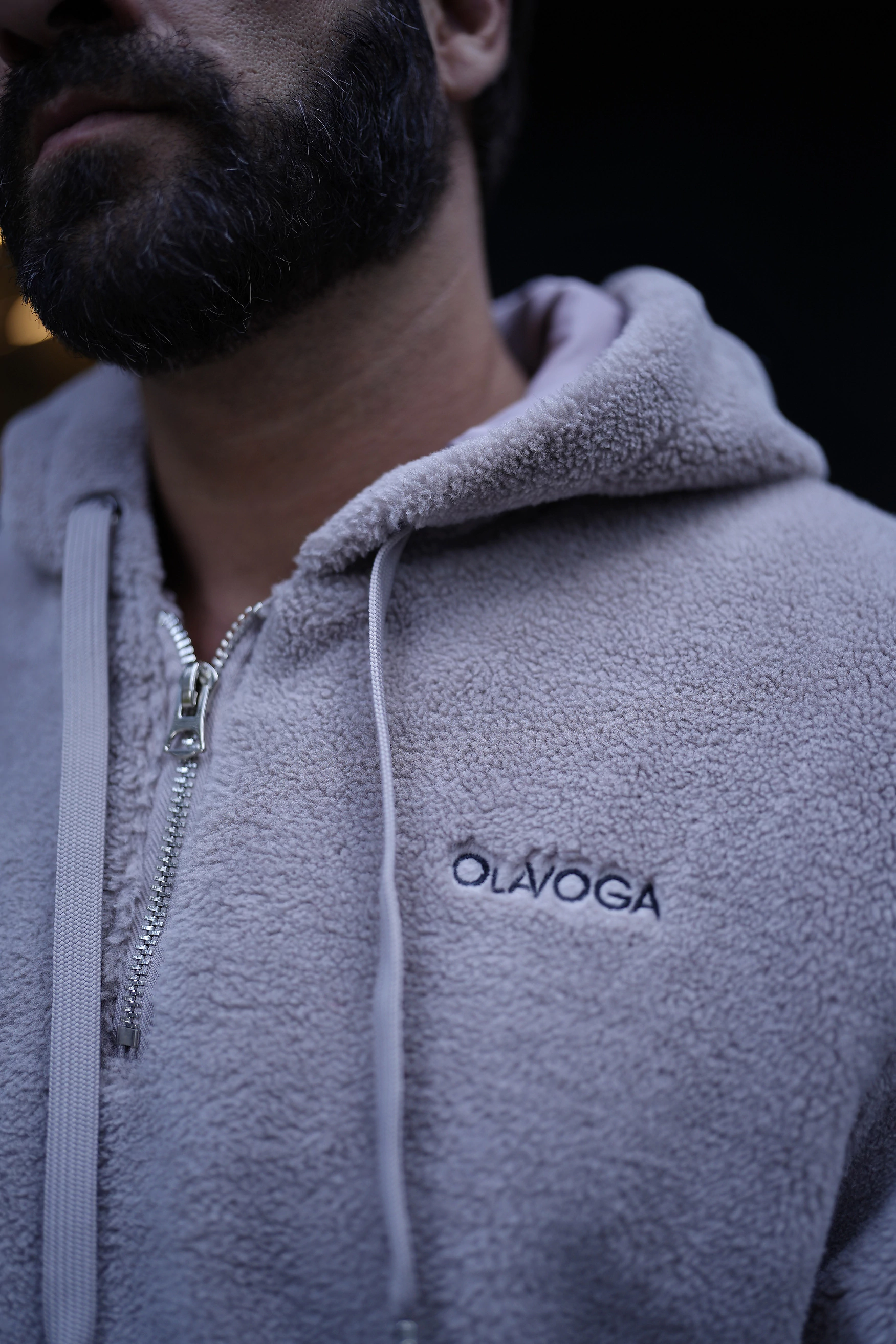 Bluza męska z kapturem OLAVOGA Men GEMVION - Beż