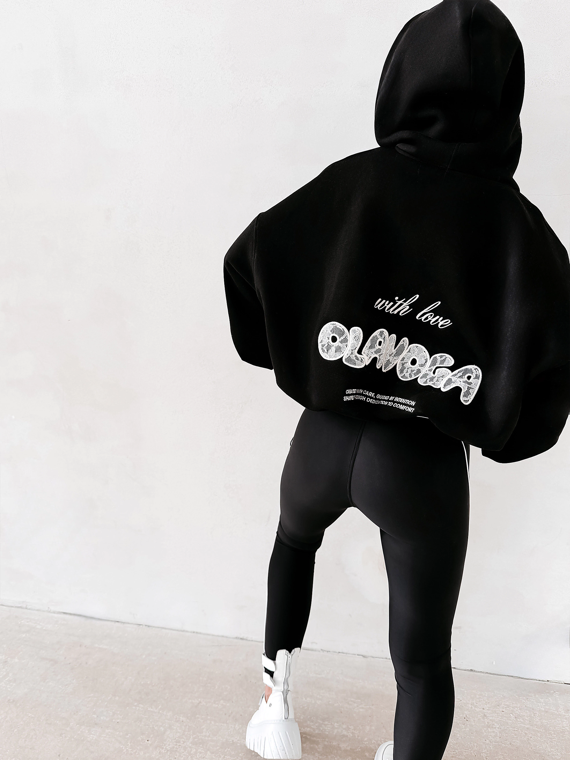 Damen-Kapuzenpulli OLAVOGA LASANA - Schwarz