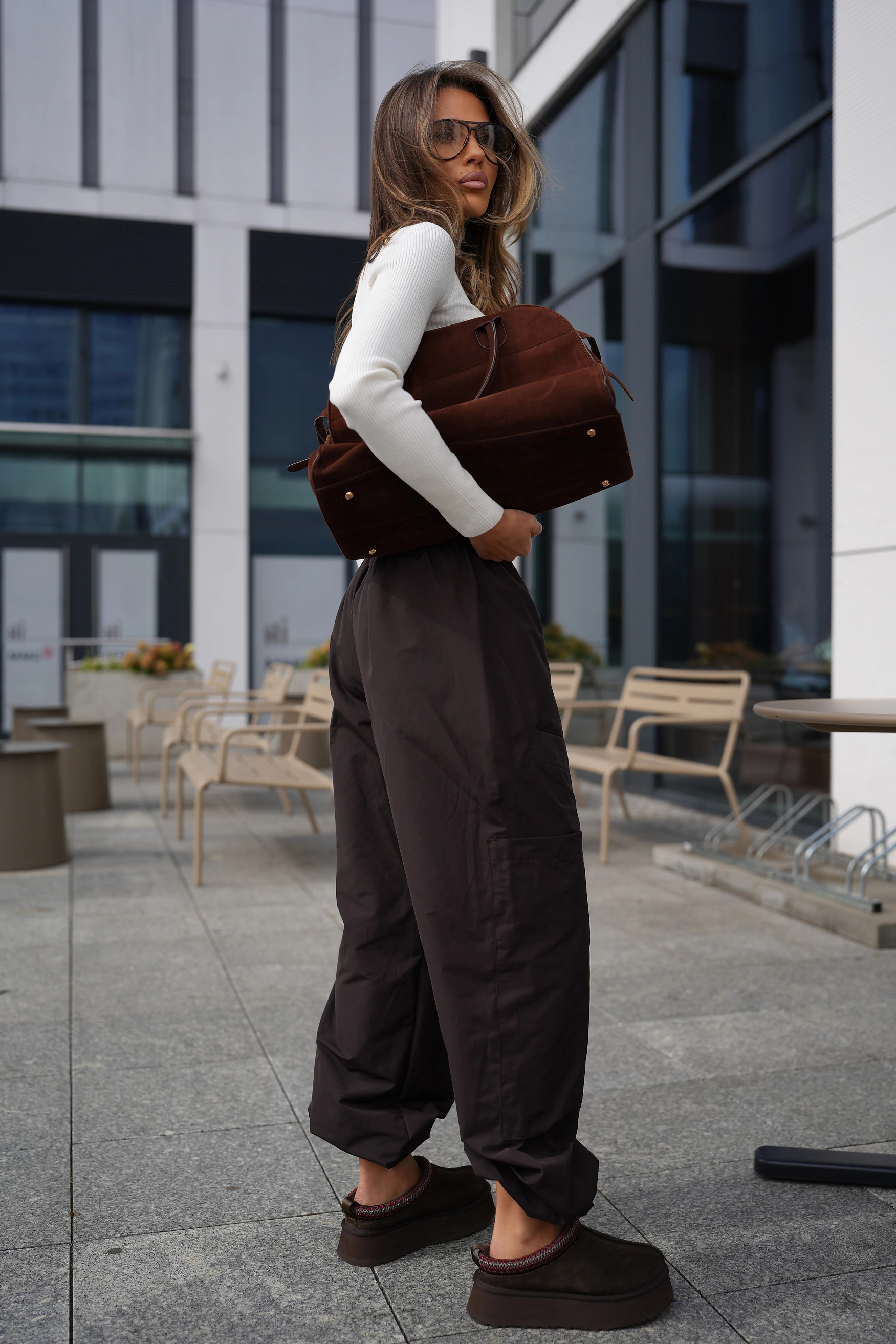 OLAVOGA ARTIFICIAL Nylon-Damenhose – Braun