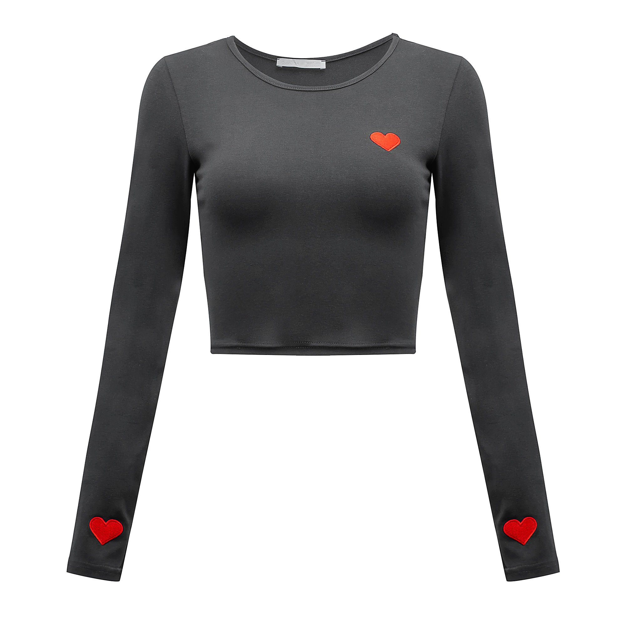 OLAVOGA AMORIA Bluse mit schmaler Passform - Graphit