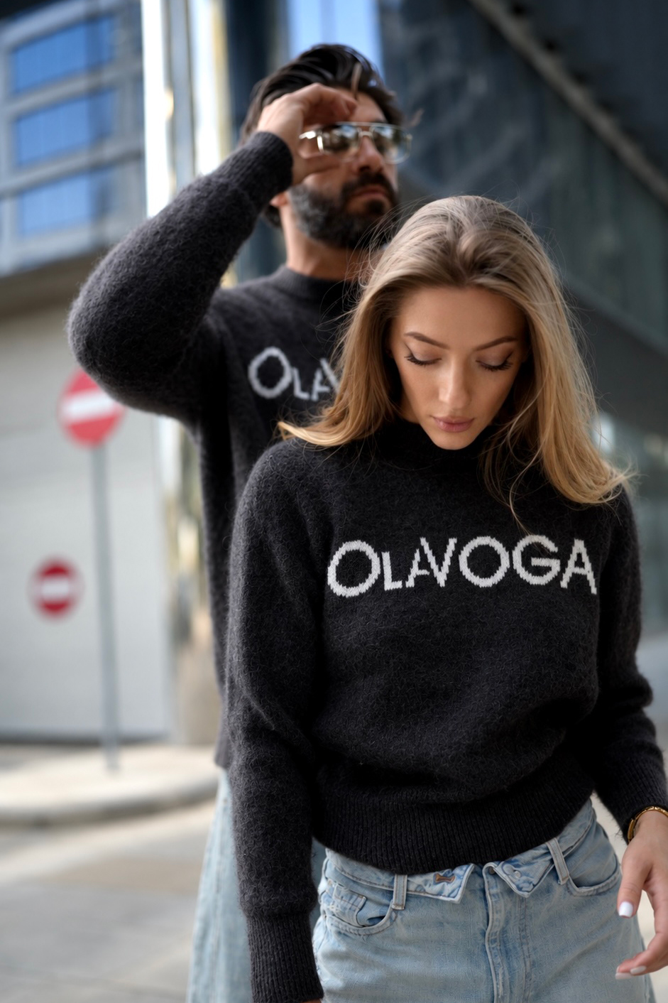 Sweter damski OLAVOGA VILA - Czarny