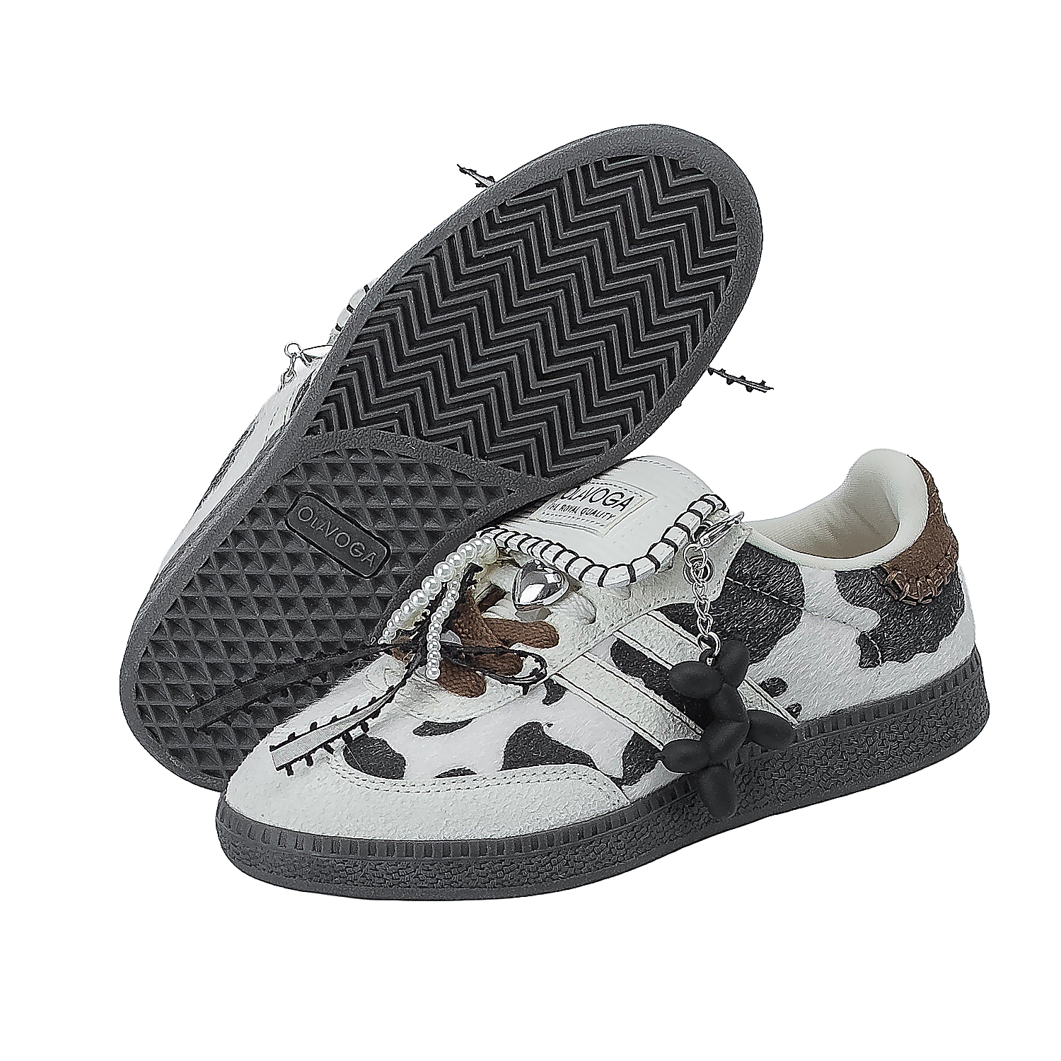 Buty damskie OLAVOGA ANATY - Brązowy + Czarny