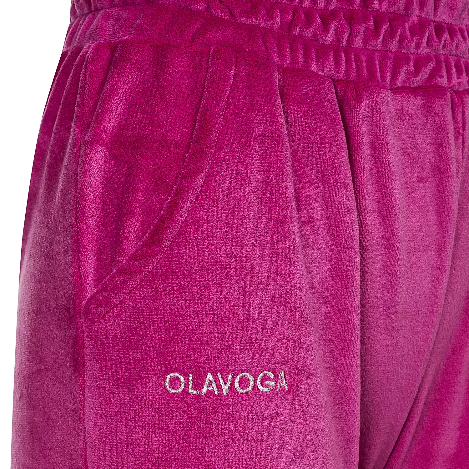 Ladies' velour set OLAVOGA VELVET ASH - Amaranth