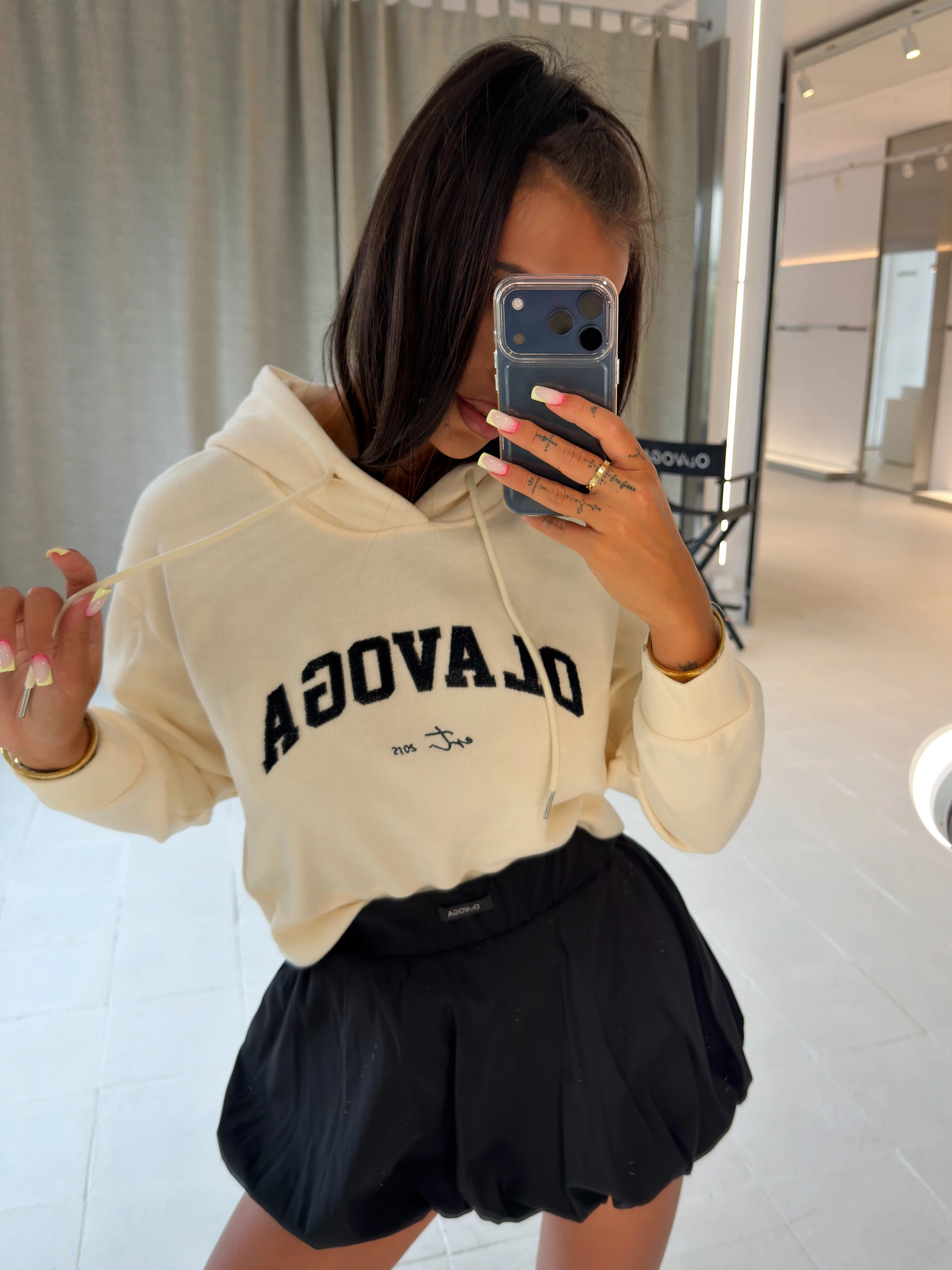Spódnica damska OLAVOGA CAMISA - Czarny