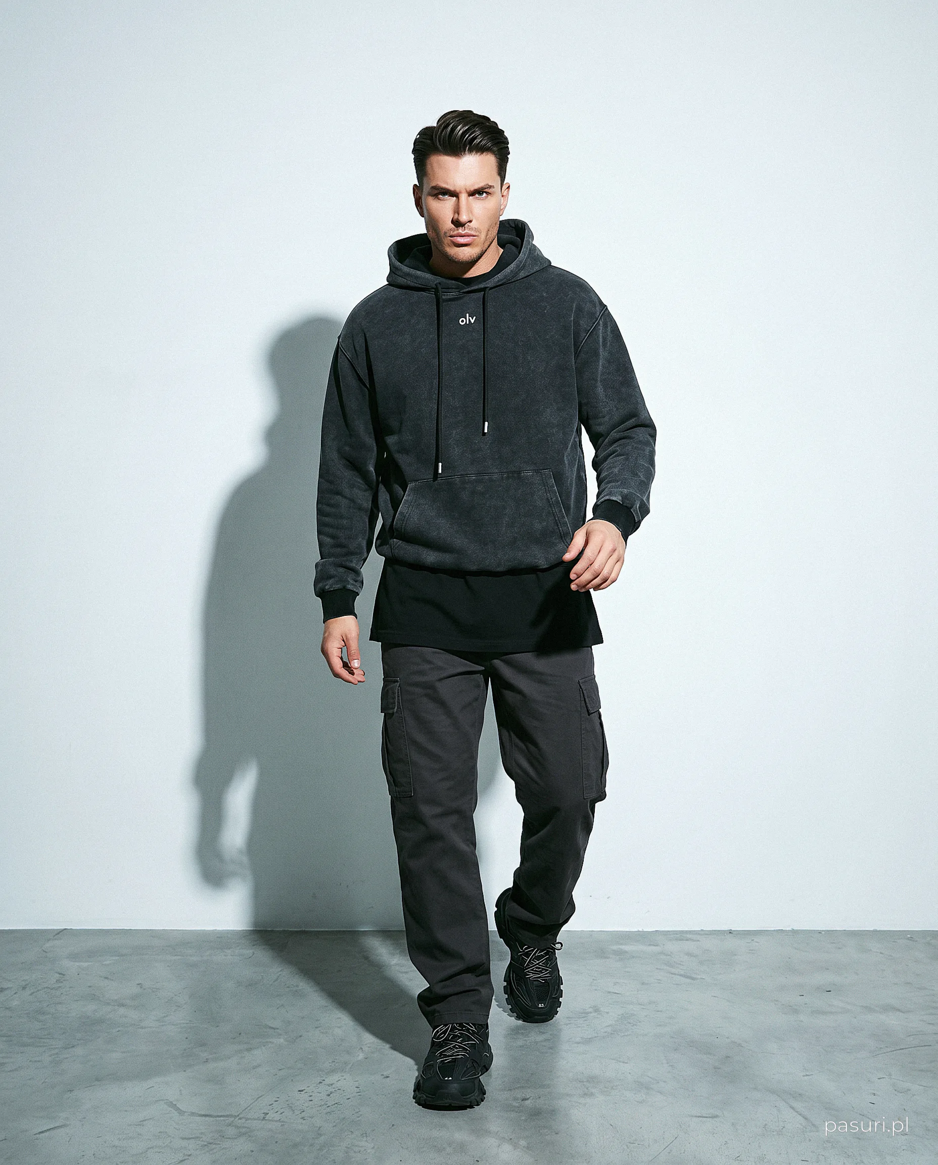 OLAVOGA Men OFI kangaroo hoodie - Grey