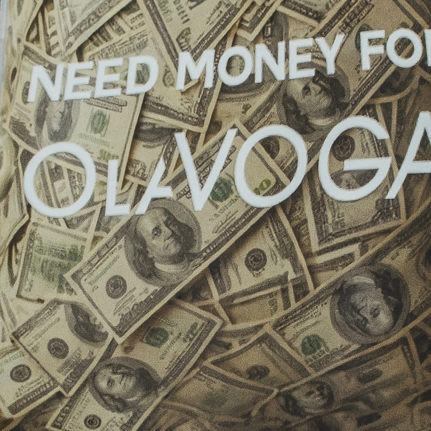 OLAVOGA Pánská mikina MONEY - černá