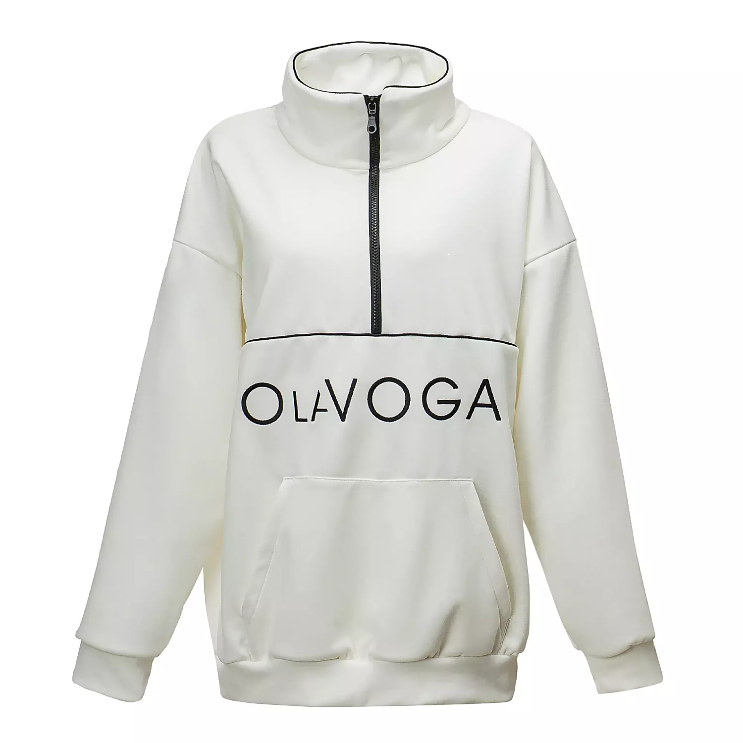 OLAVOGA EASTFIELD women's oversize collar sweatshirt - Écru