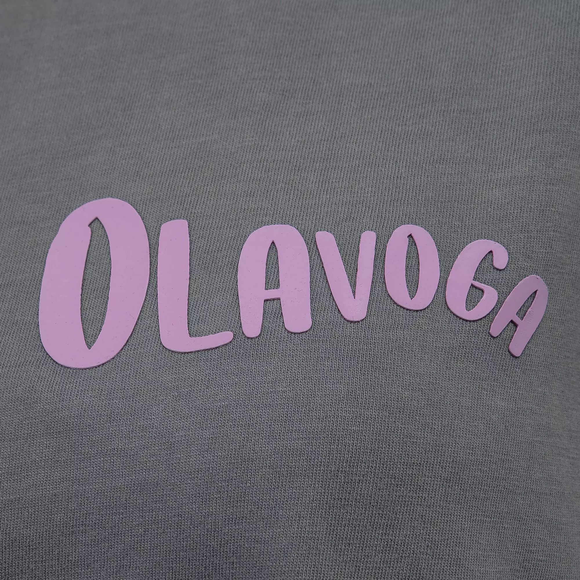 OLAVOGA BABE dámske tričko oversize - svetlo šedá