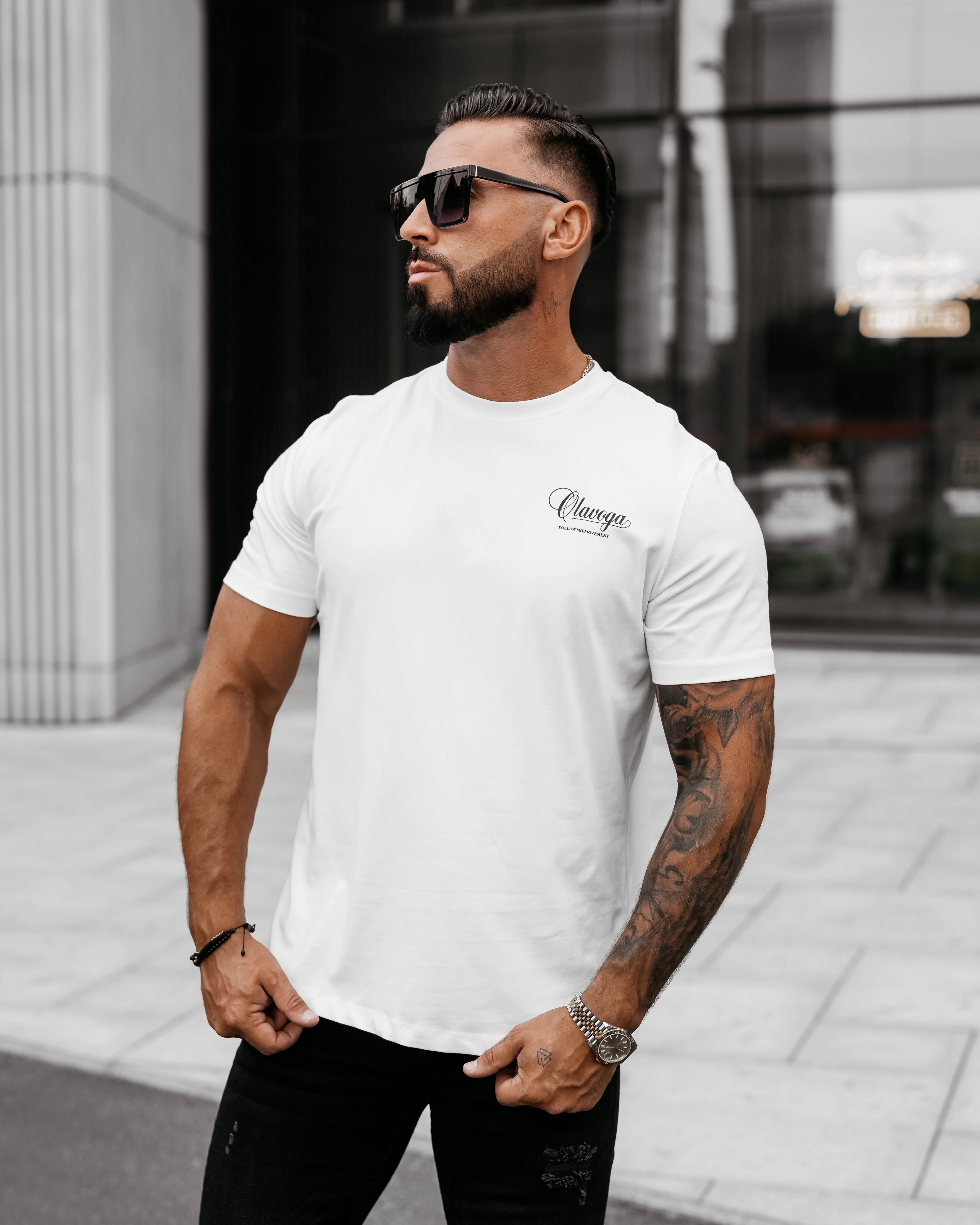 T-shirt męski OLAVOGA Men SORO - Écru