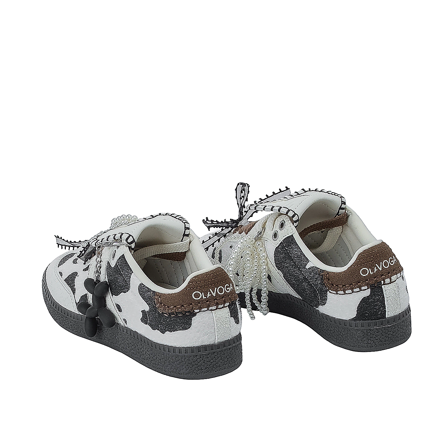 Buty damskie OLAVOGA ANATY - Brązowy + Czarny