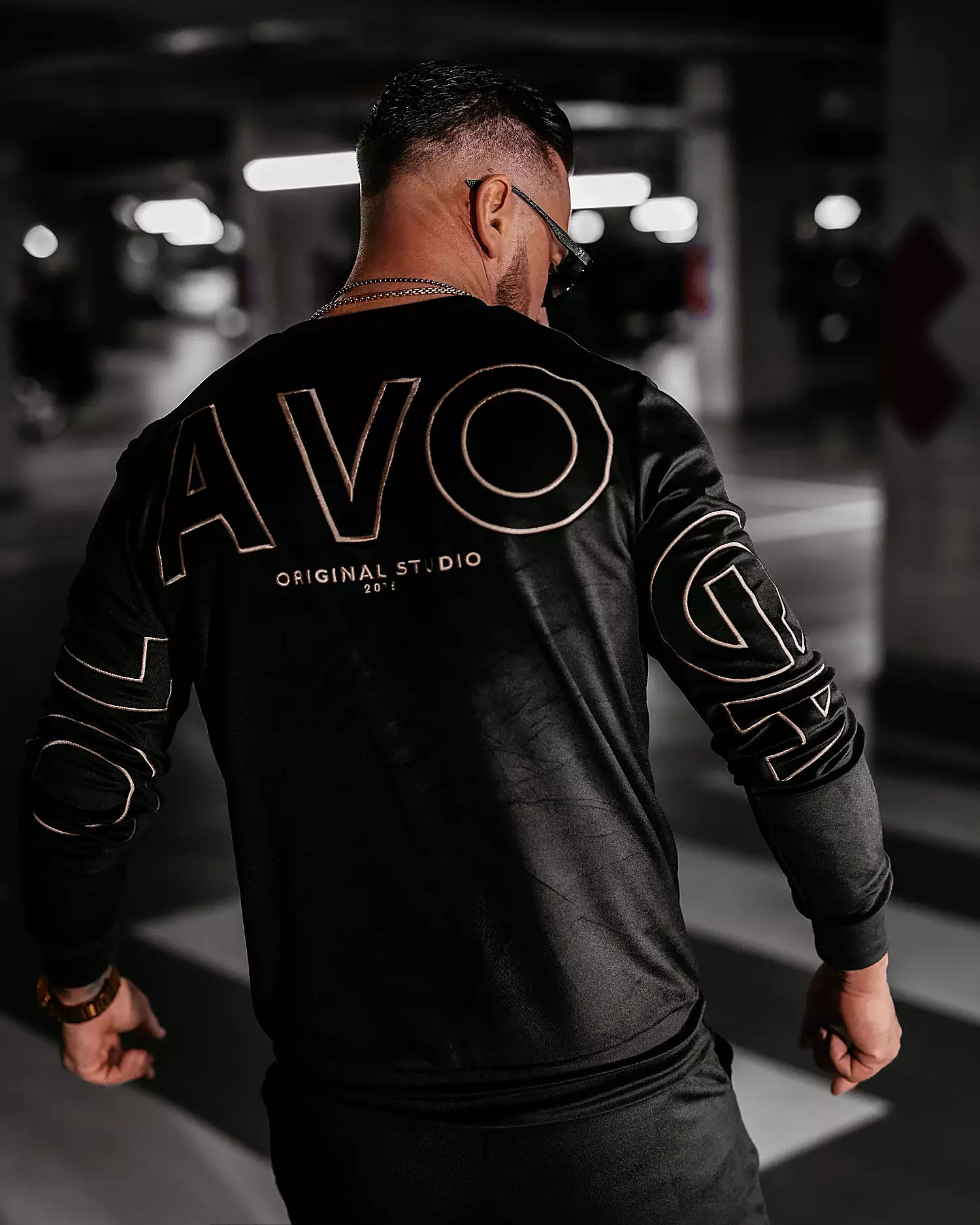Ladies' velour set OLAVOGA VELVET ASH MEN - Black