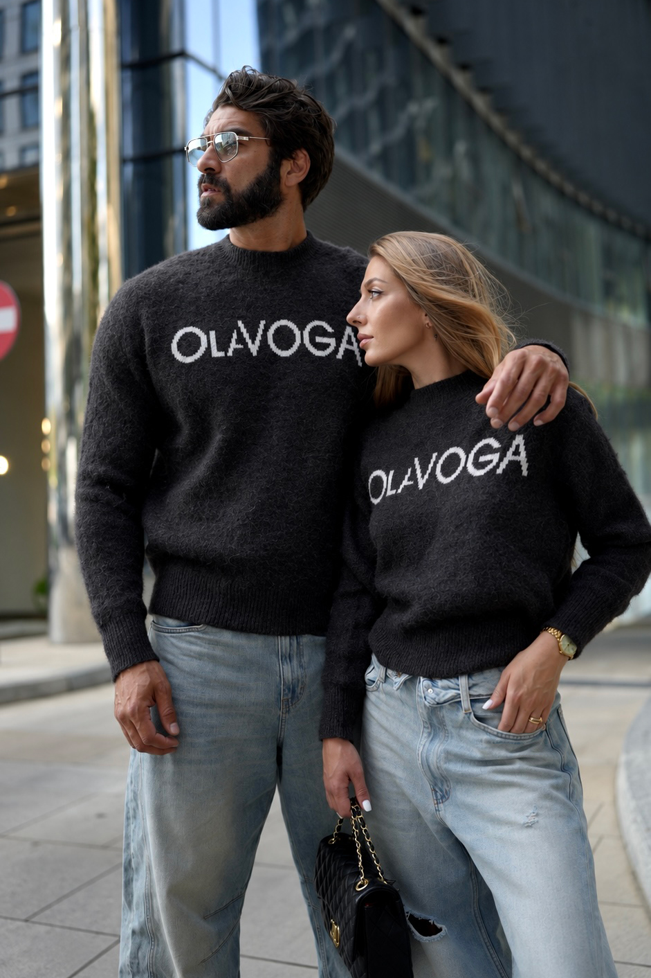 Sweter damski OLAVOGA VILA - Czarny