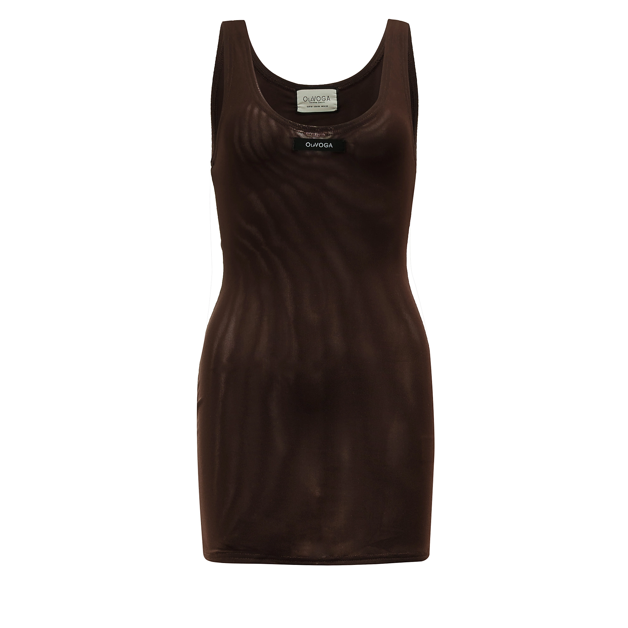 OLAVOGA DRASY Damenkleid im Lagenlook - Braun