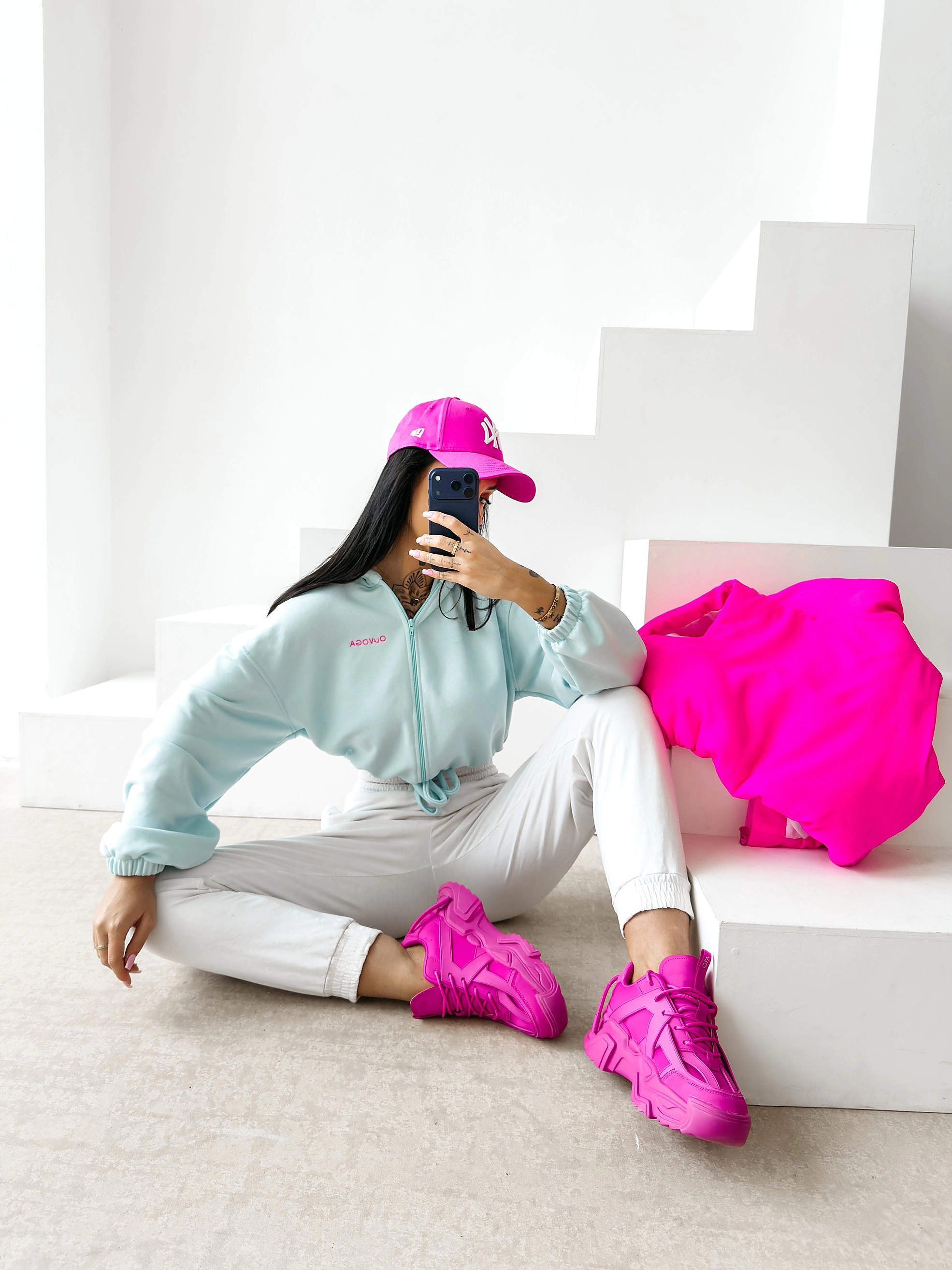OLAVOGA NERIN dámská mikina oversize - Mint